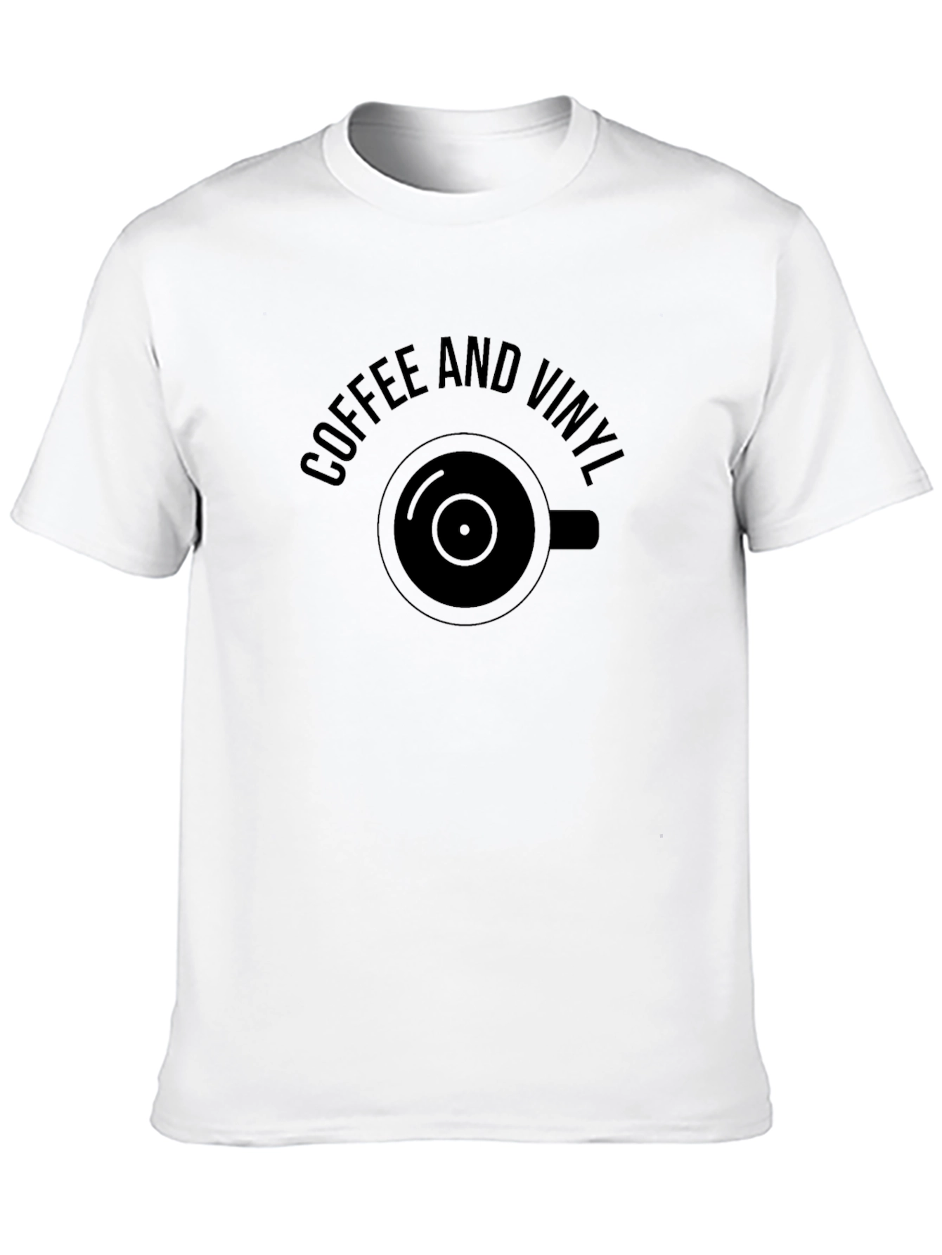 Black Coffee and Vinyl Graphic Tee view 10