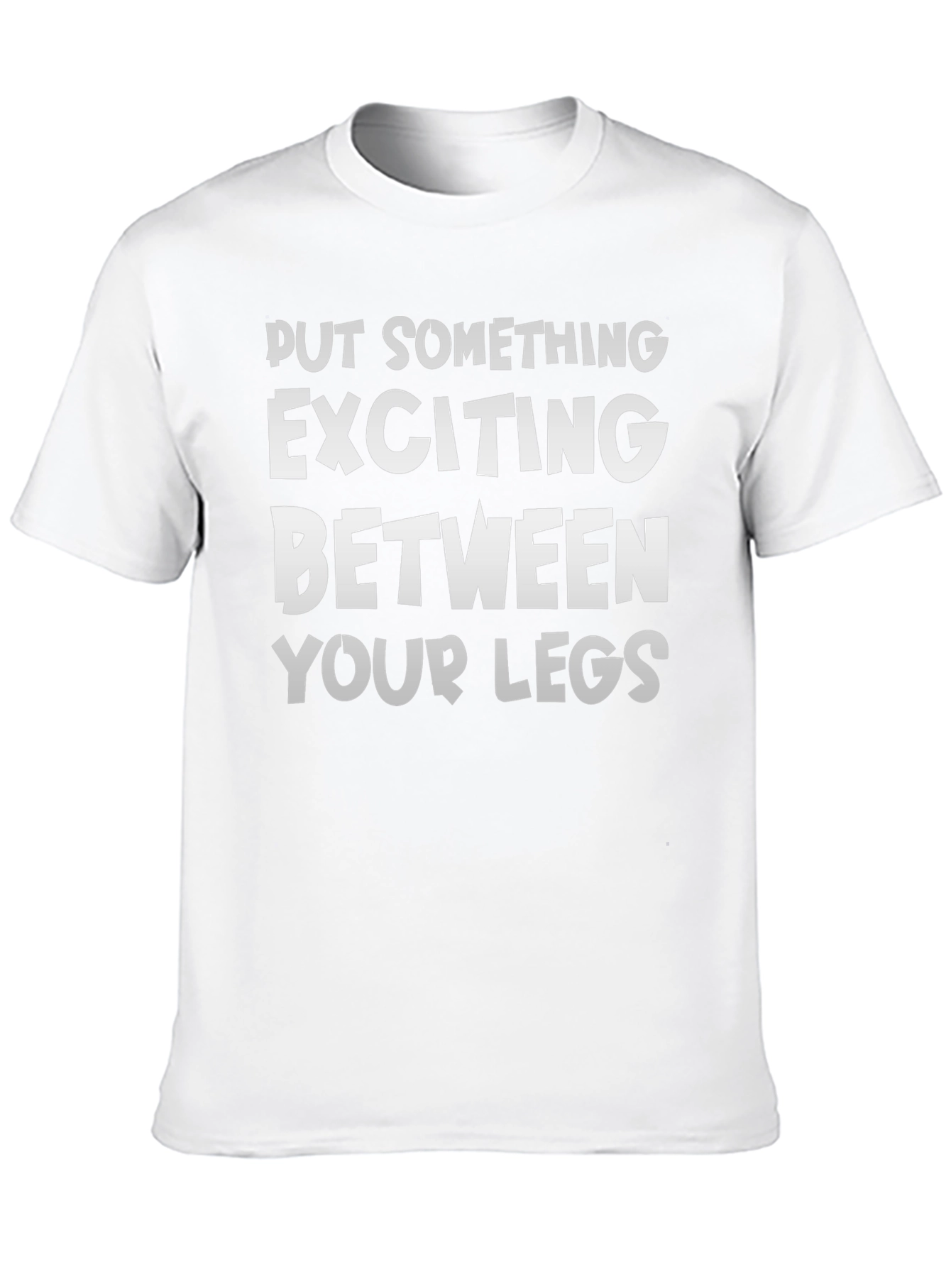 Black Exciting Legs Graphic Tee - Black Cotton T-Shirt view 10