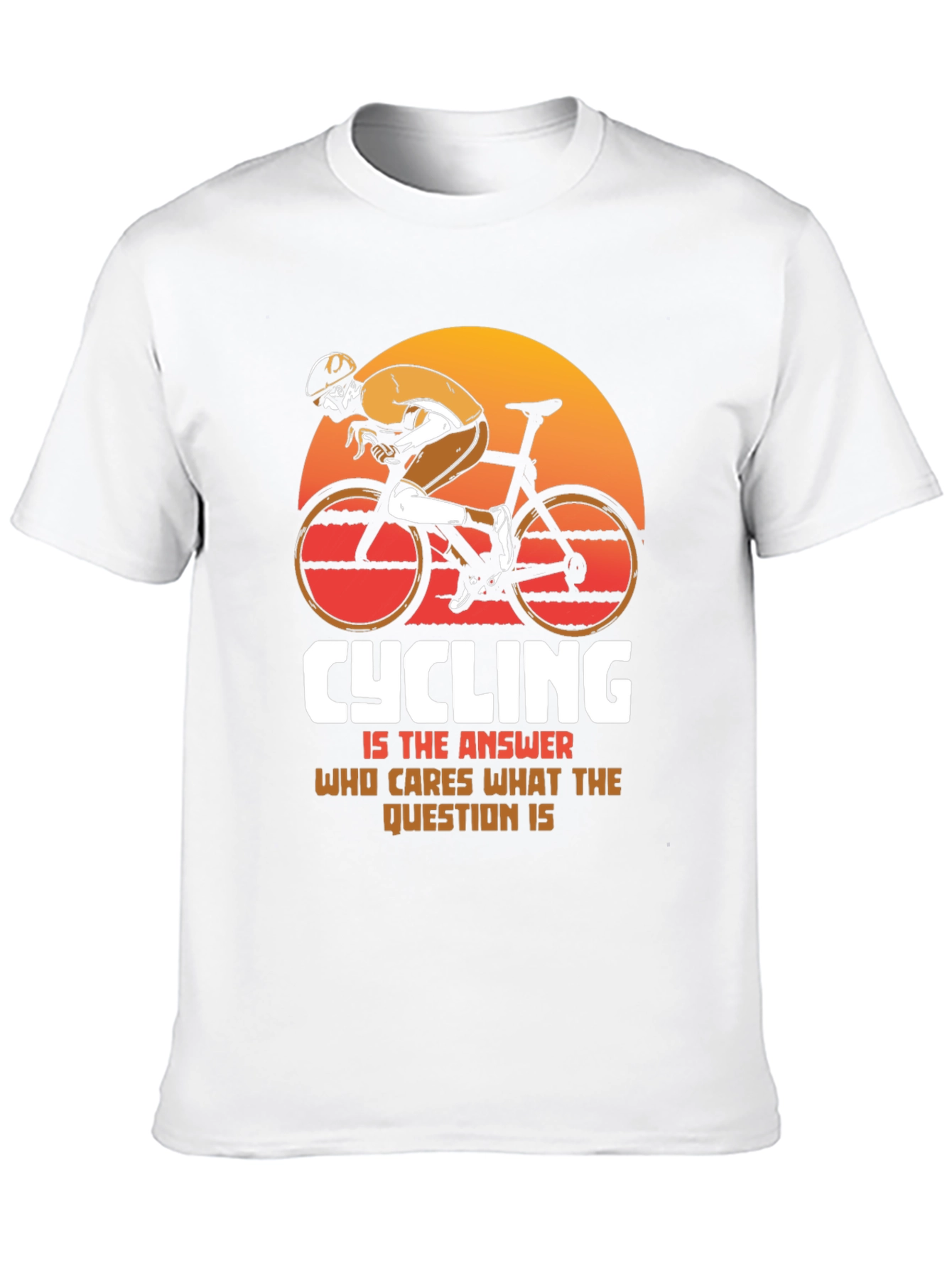 Black Cycling is the Answer Graphic Tee view 10