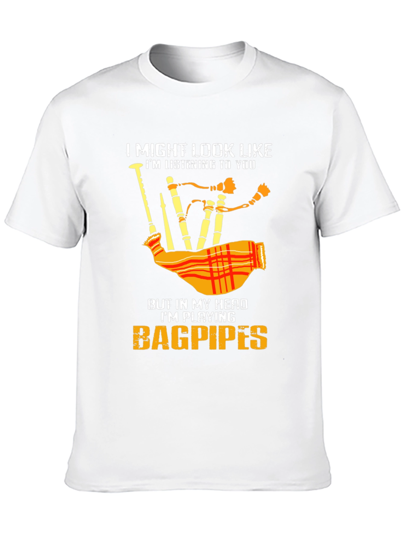 Black Bagpipes T-Shirt - Musician Tee view 10