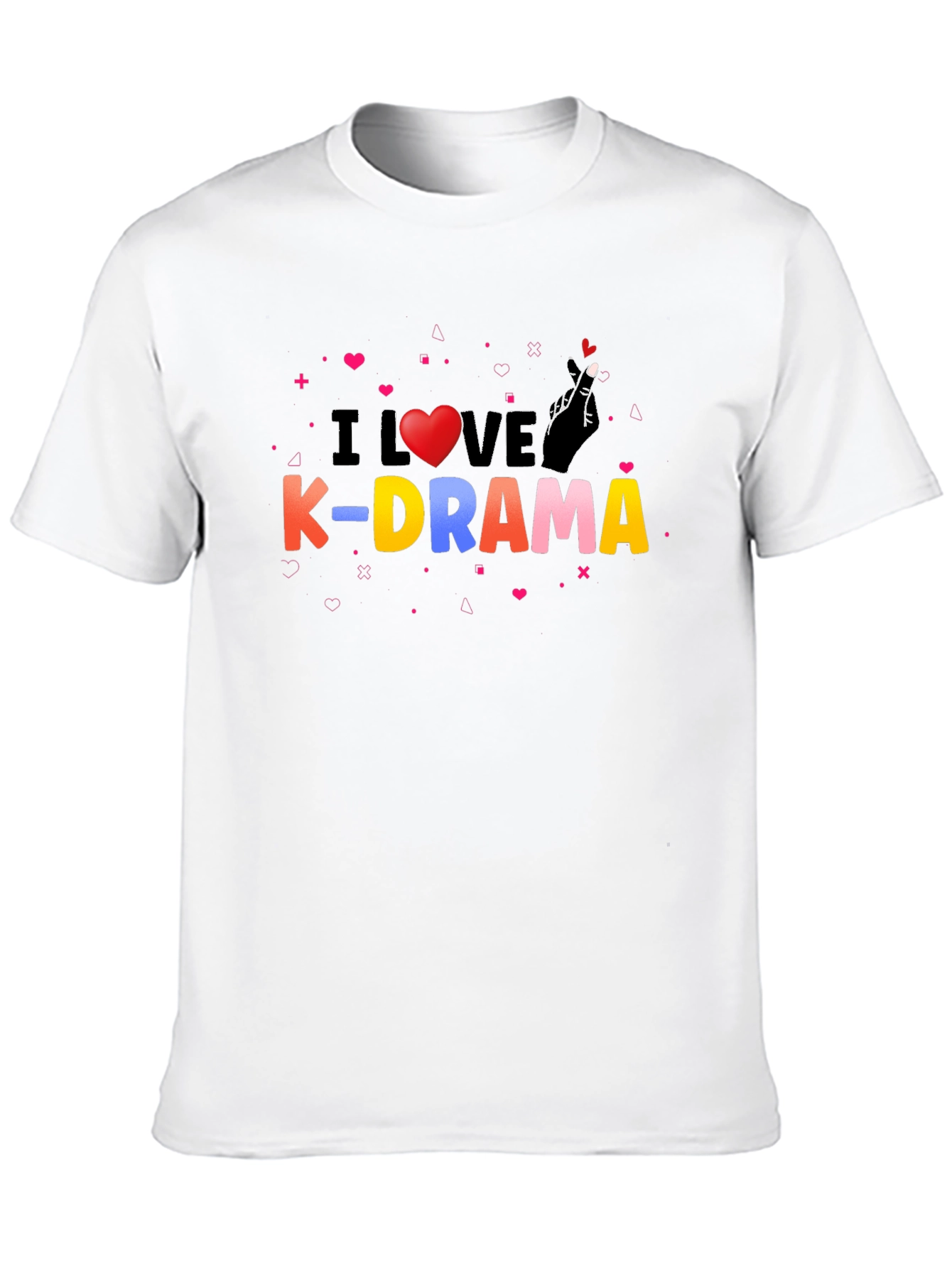 I Love K-Drama Black Graphic Tee - 10