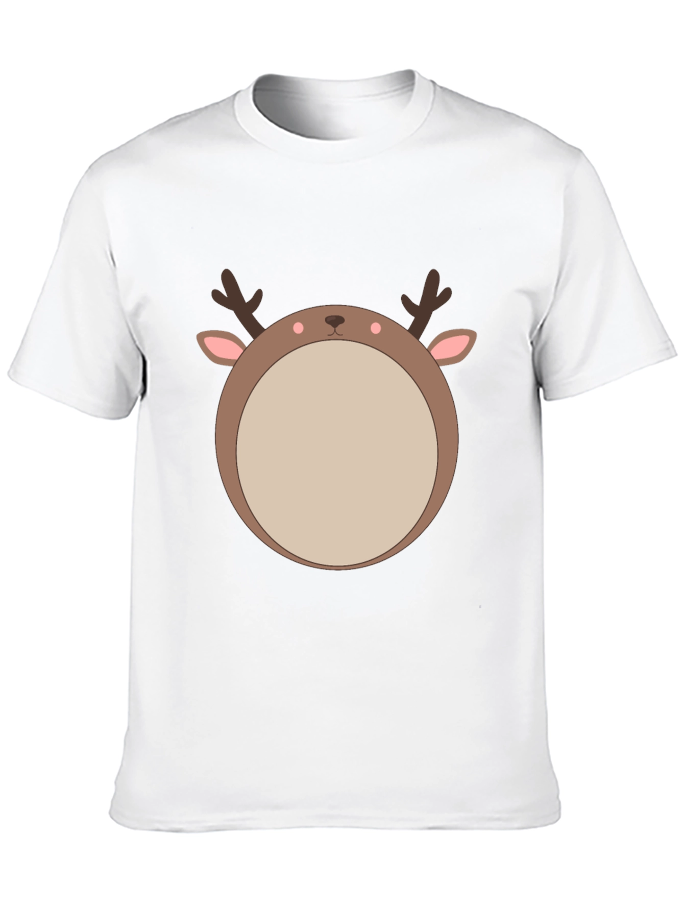 Black Reindeer Graphic Tee - Festive Holiday Style view 10