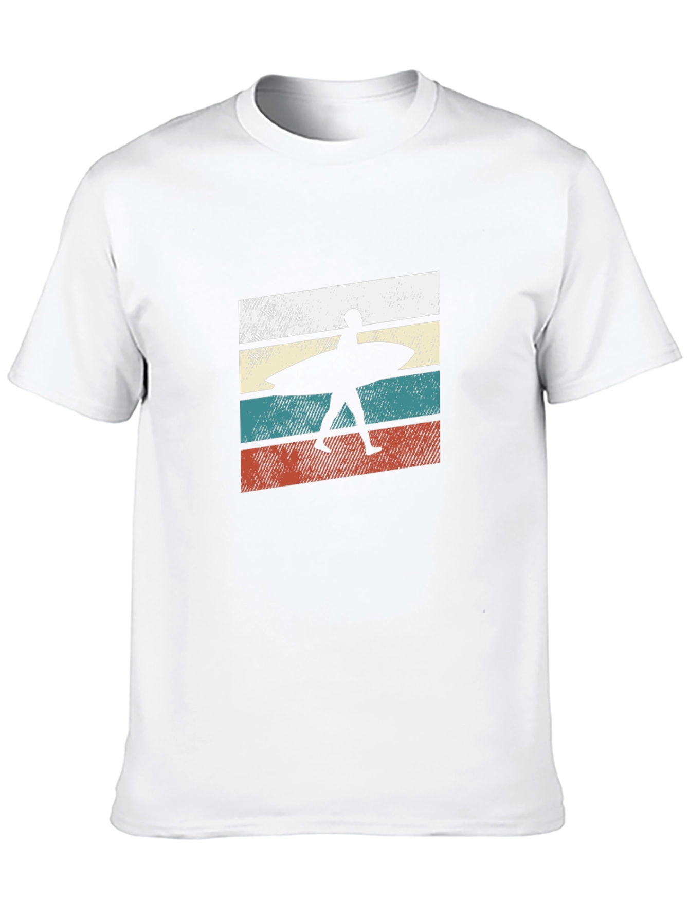 Black Retro Surfer Graphic Tee - Black Cotton T-Shirt view 10