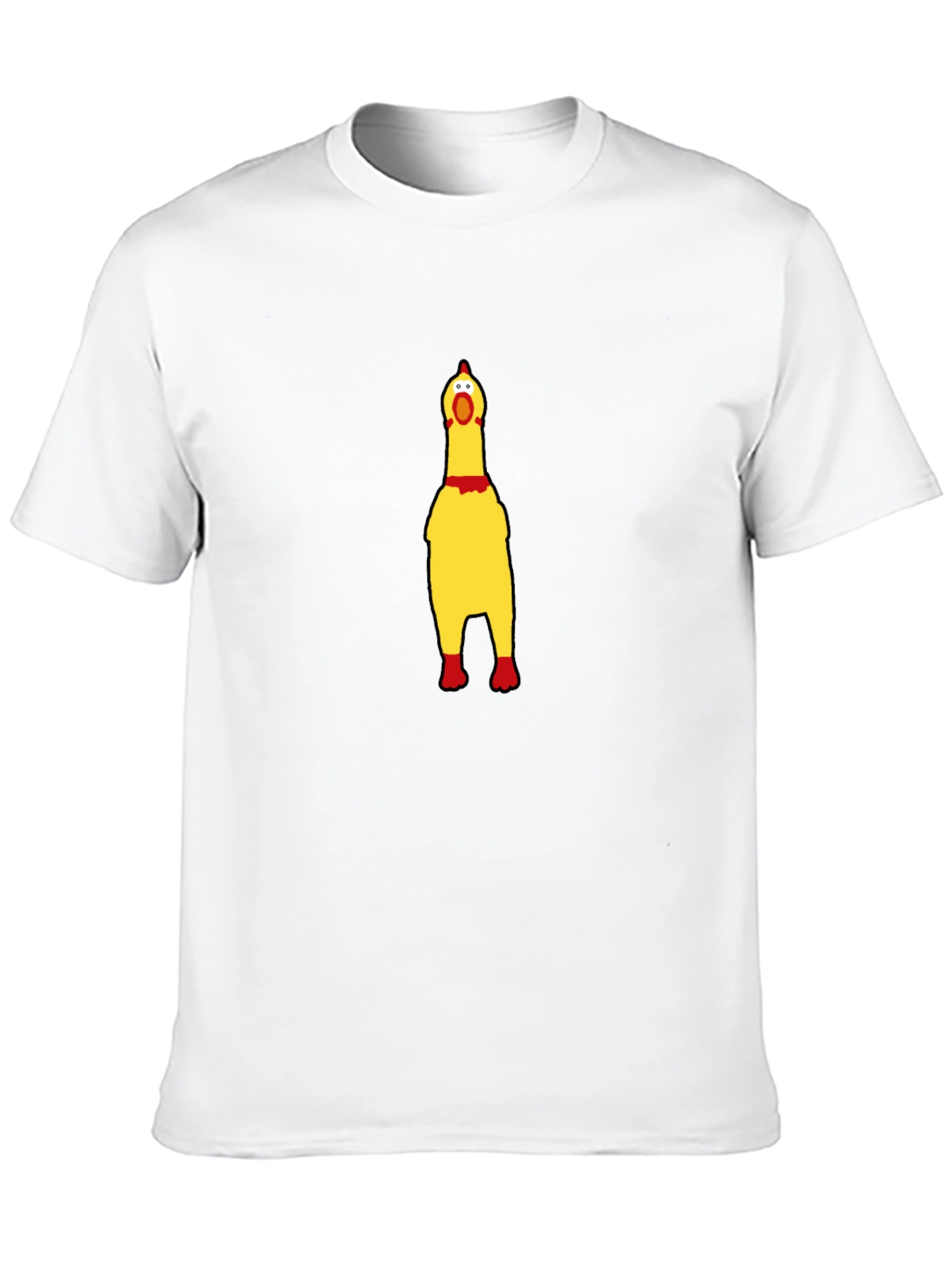 Black Squawking Chicken T-Shirt - Novelty Humor Tee view 10
