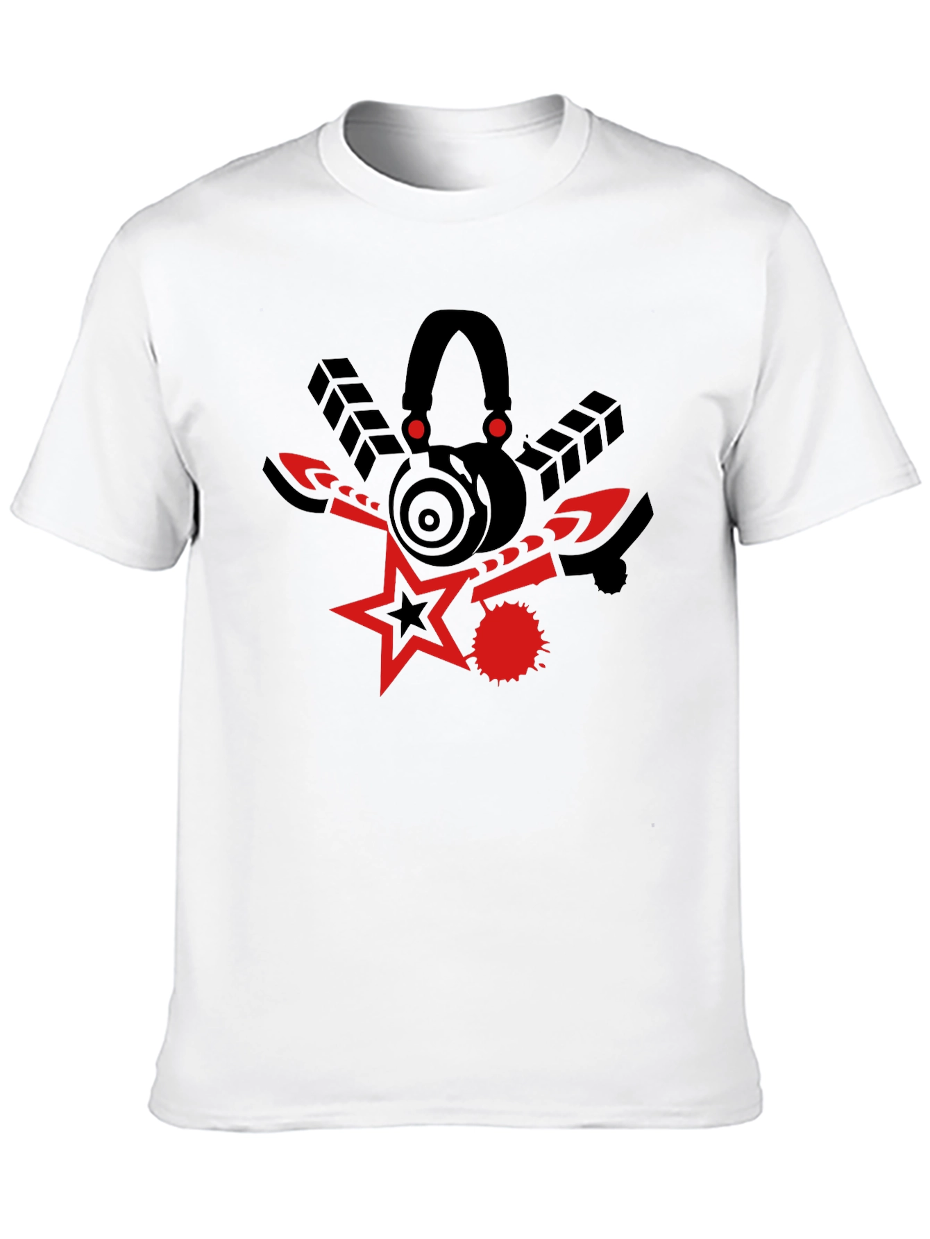 Black Red Star Graphic Tee view 10