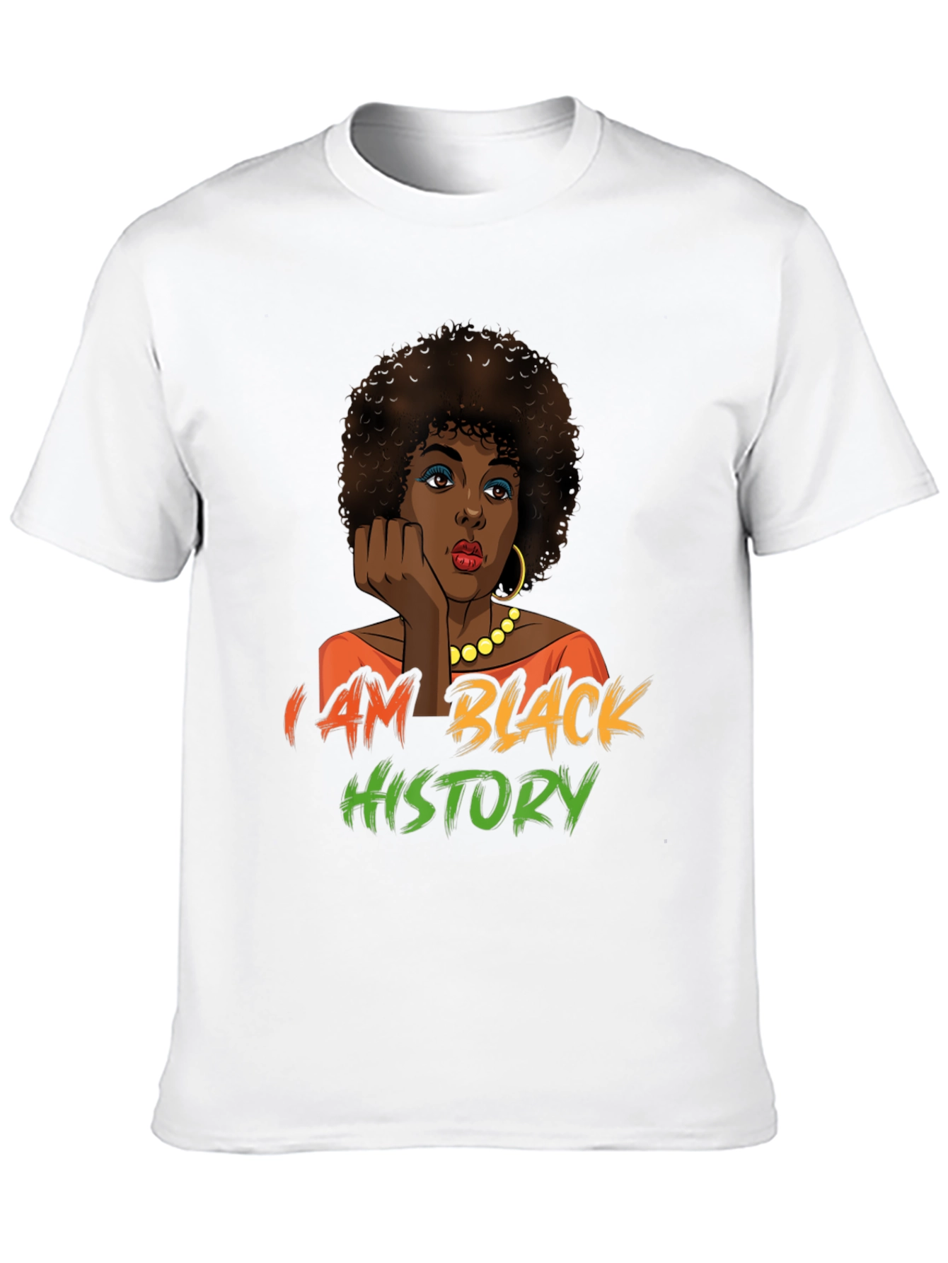 Black Black History T-Shirt - Afro Woman Design view 10