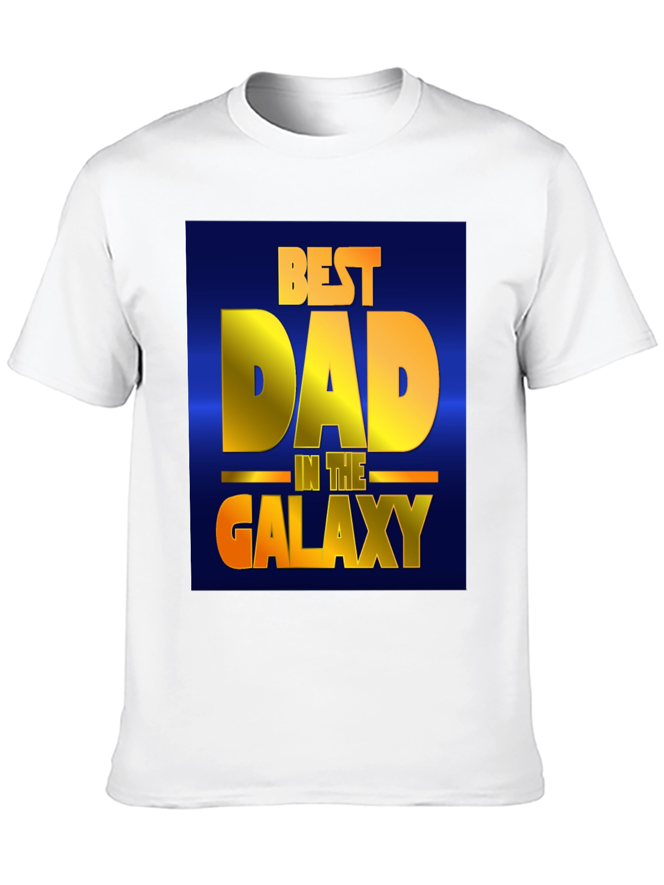Black Best Dad in the Galaxy Black T-Shirt view 10