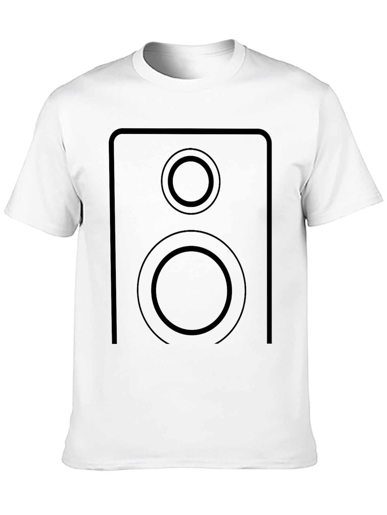 Black Speaker Graphic Black T-Shirt view 10