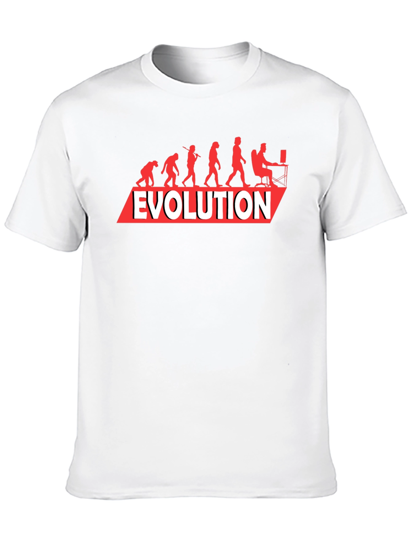Black Evolution of Man T-Shirt - Funny Geeky Gamer Tee view 10