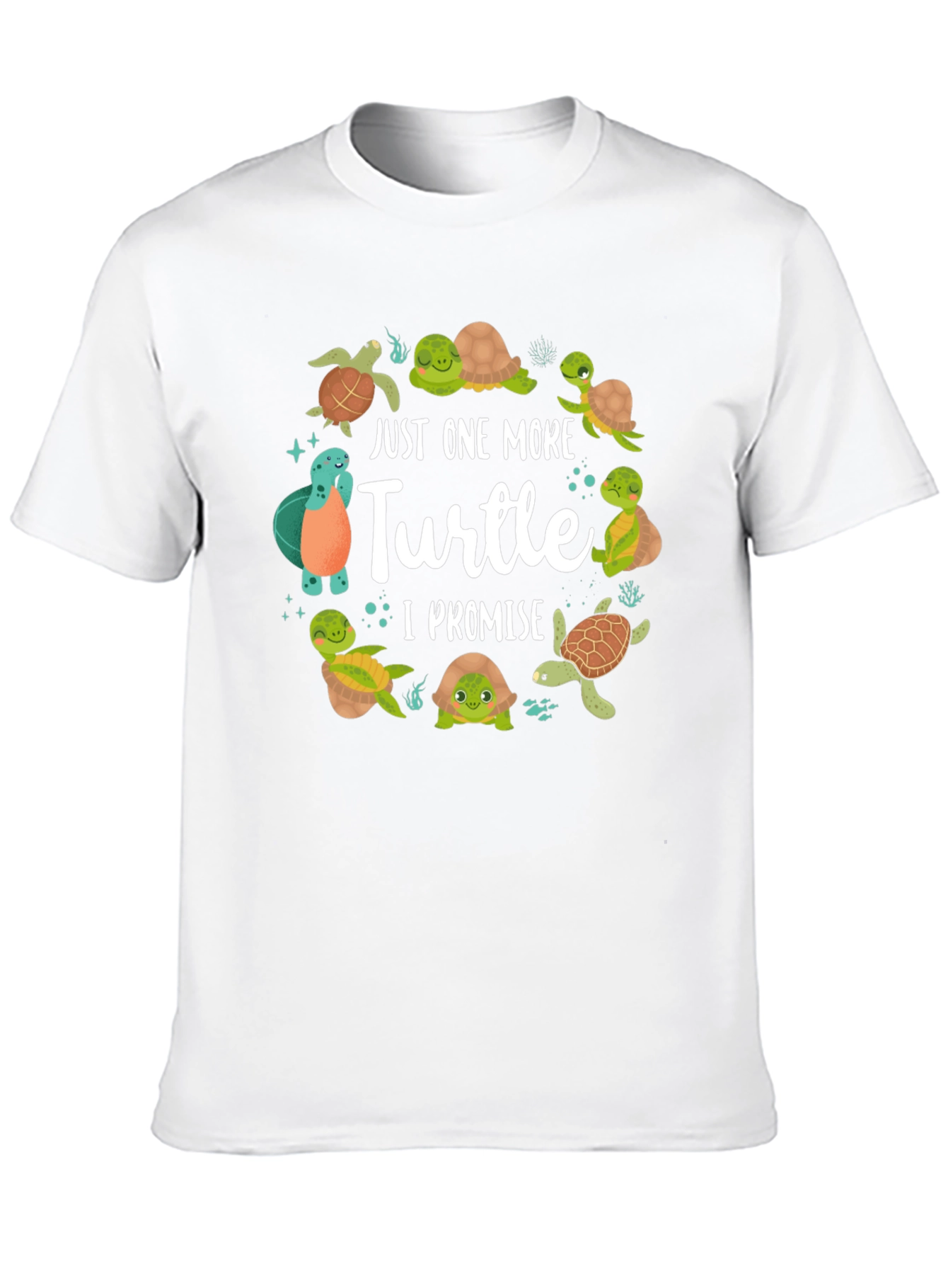 Black Just One More Turtle T-Shirt view 10