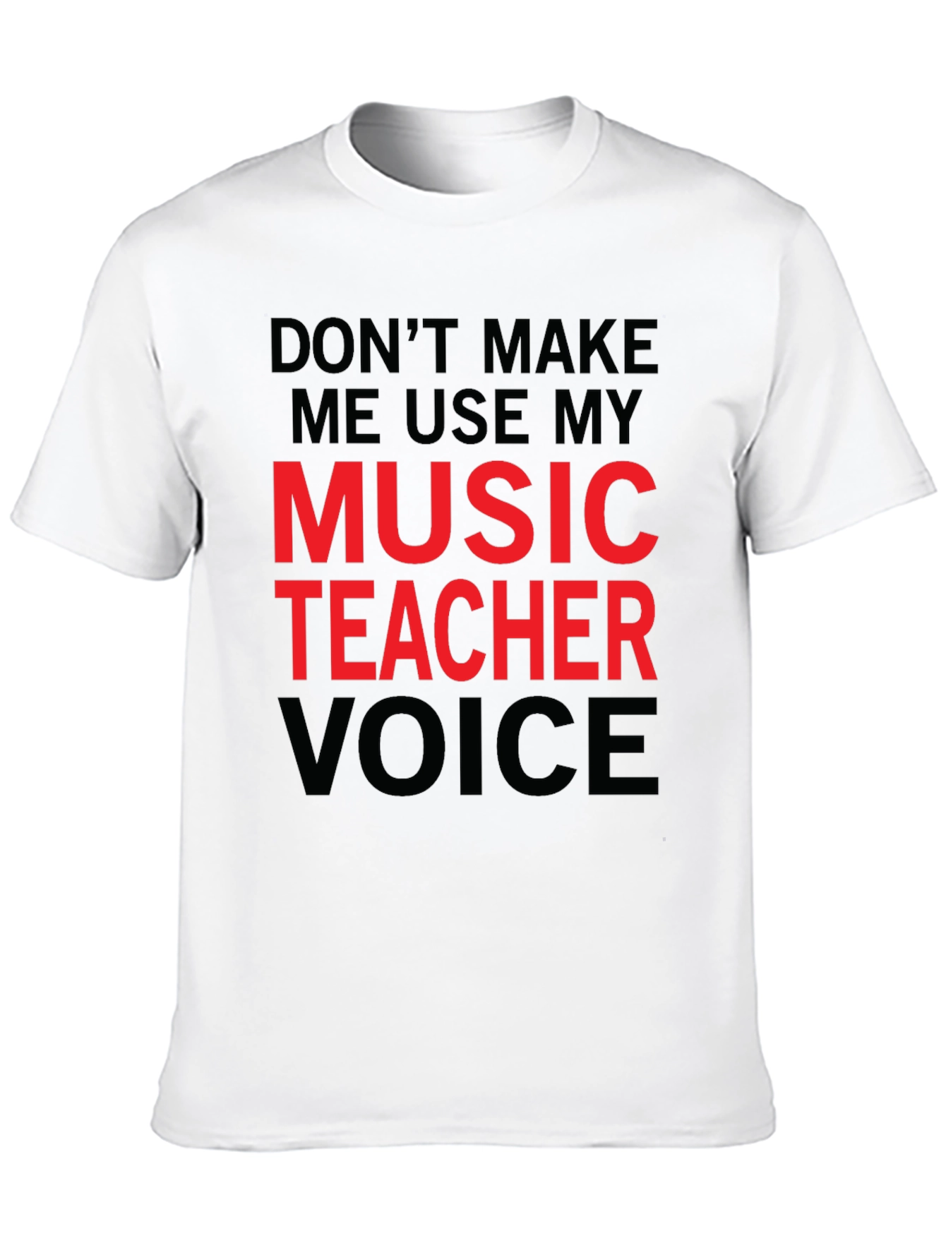 Black Music Teacher Voice T-Shirt - Funny Musician Tee view 10
