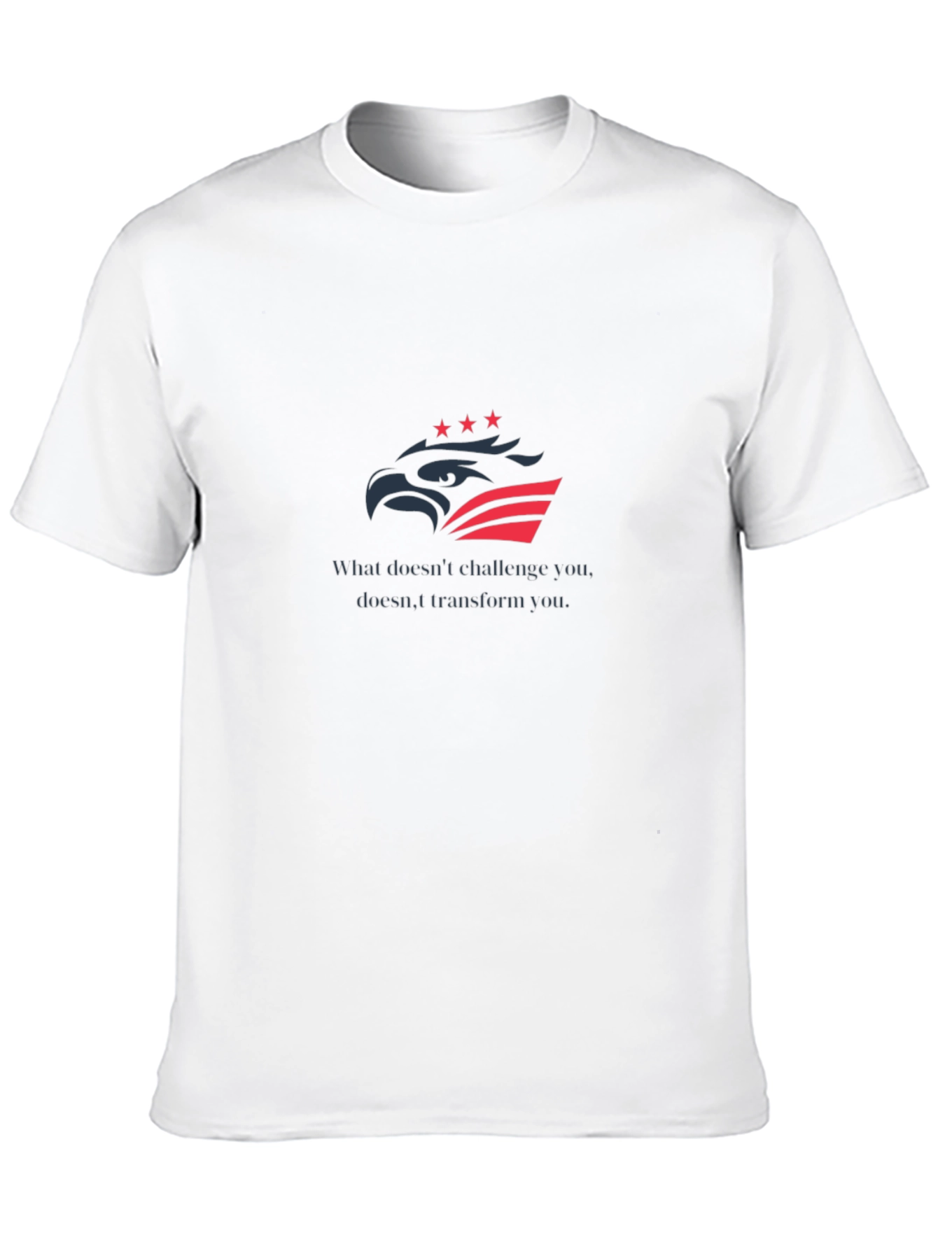 Black Motivational Eagle T-Shirt - Challenge & Transform view 10