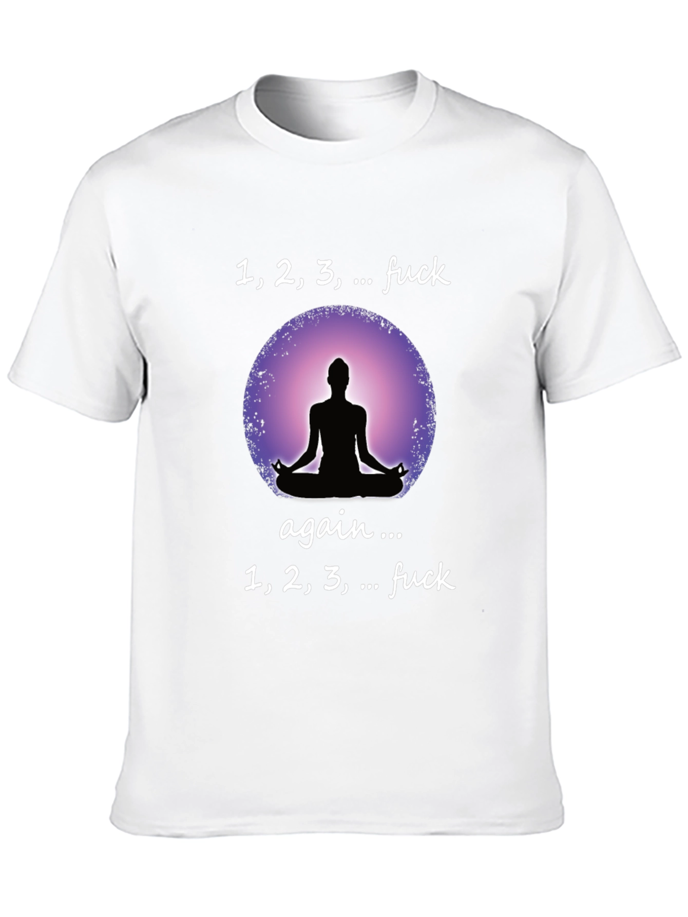 Black Funny Yoga T-Shirt - Meditation Humor Tee view 10