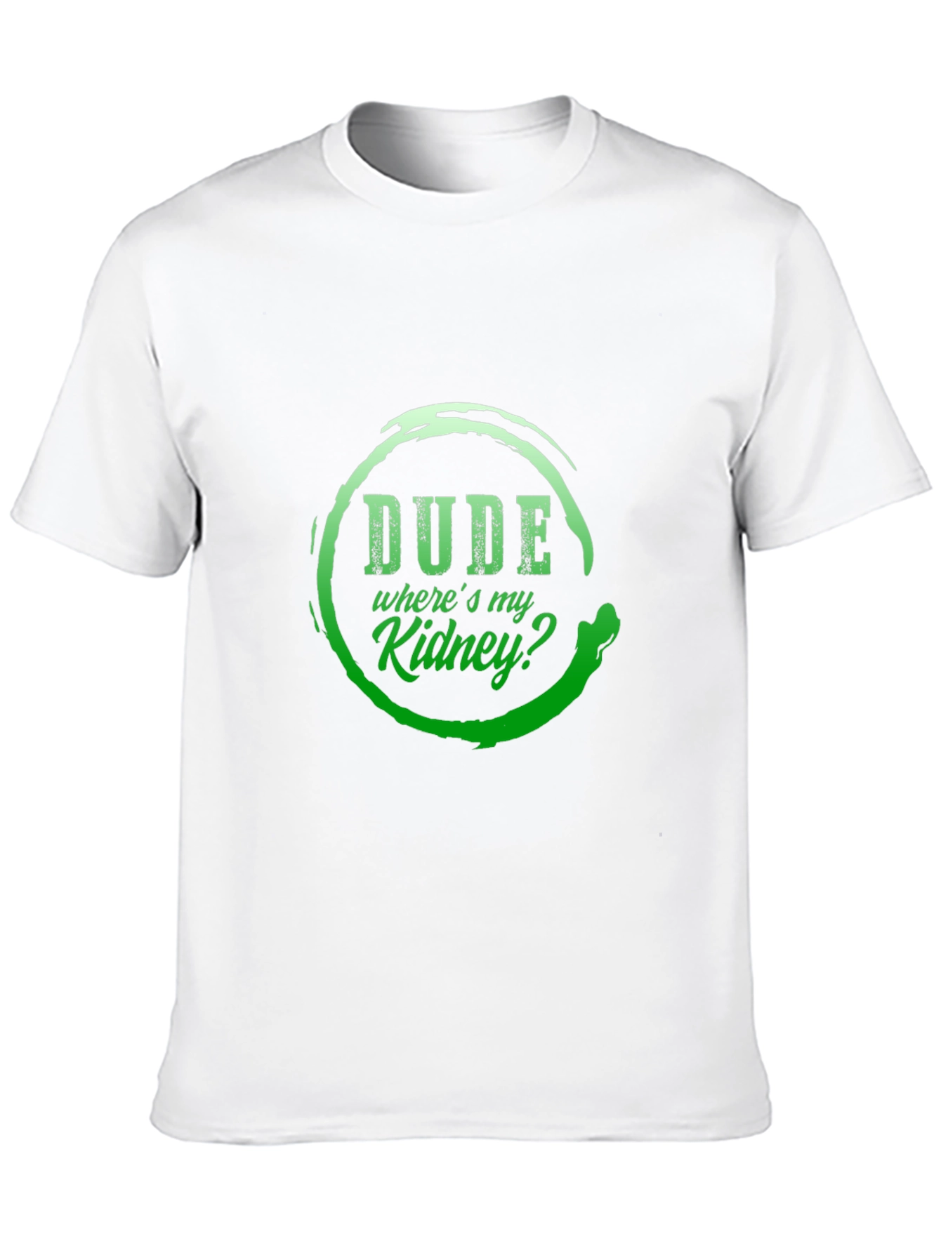 Black Dude Where's My Kidney? Graphic T-Shirt view 10