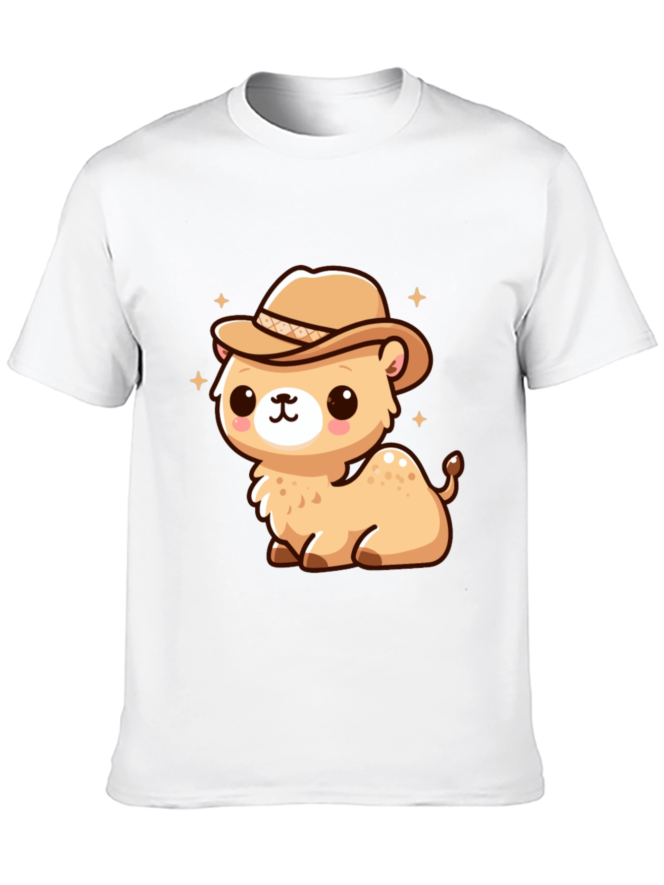Cute Camel Cowboy Graphic Tee - 10