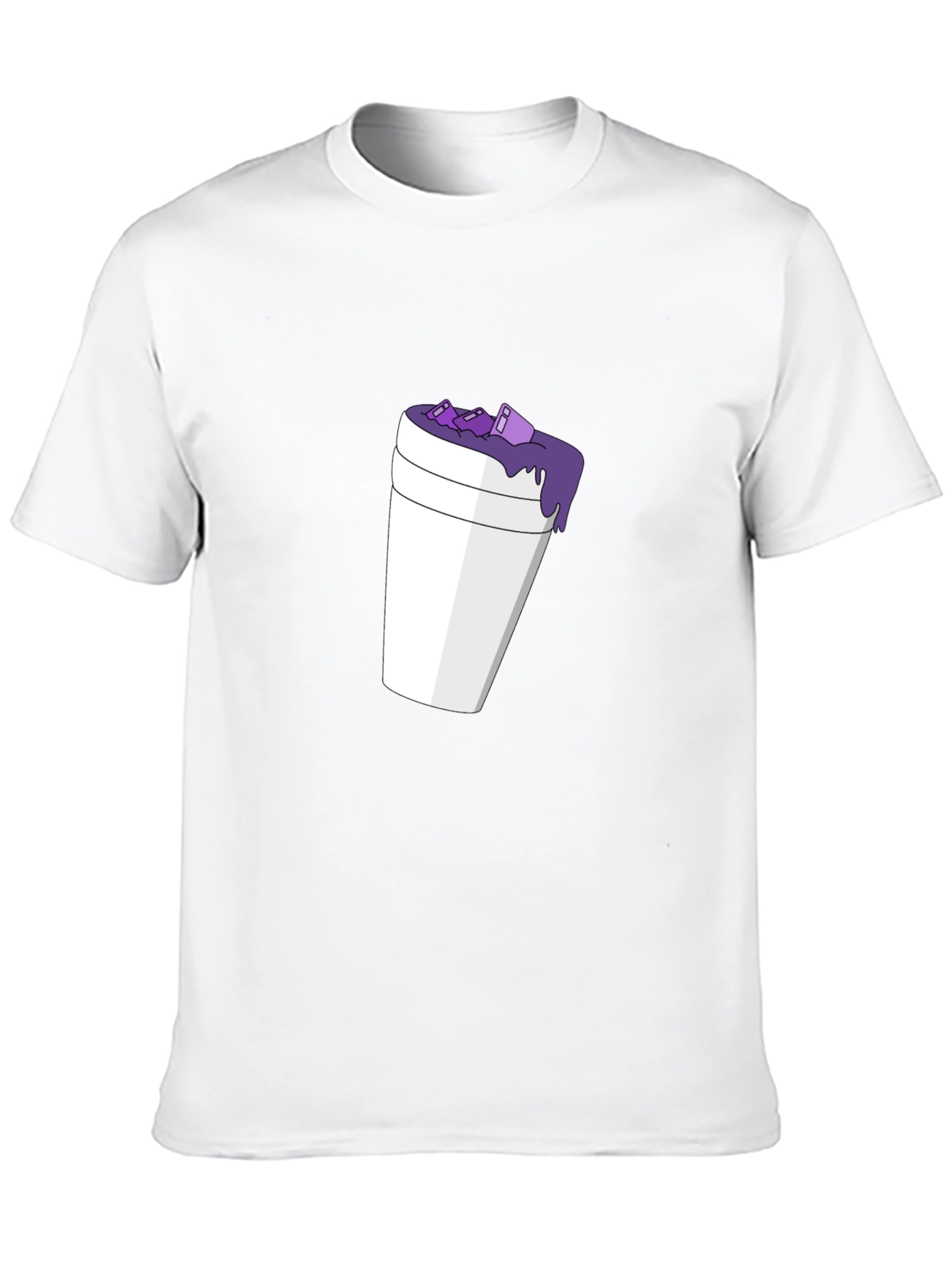 Black Purple Drank T-Shirt - Casual Graphic Tee view 10