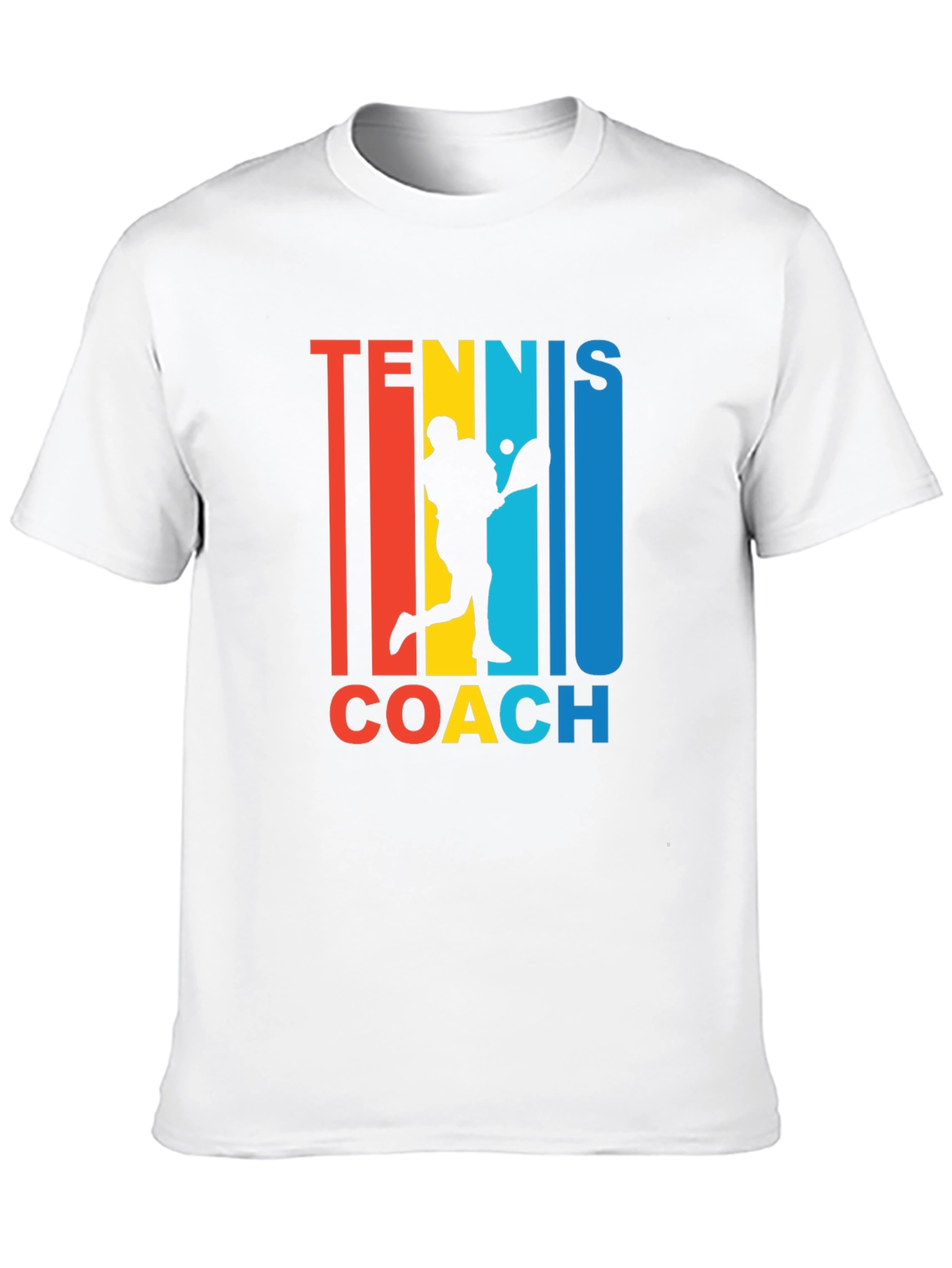 Black Tennis Coach Graphic T-Shirt - Retro Style  view 10