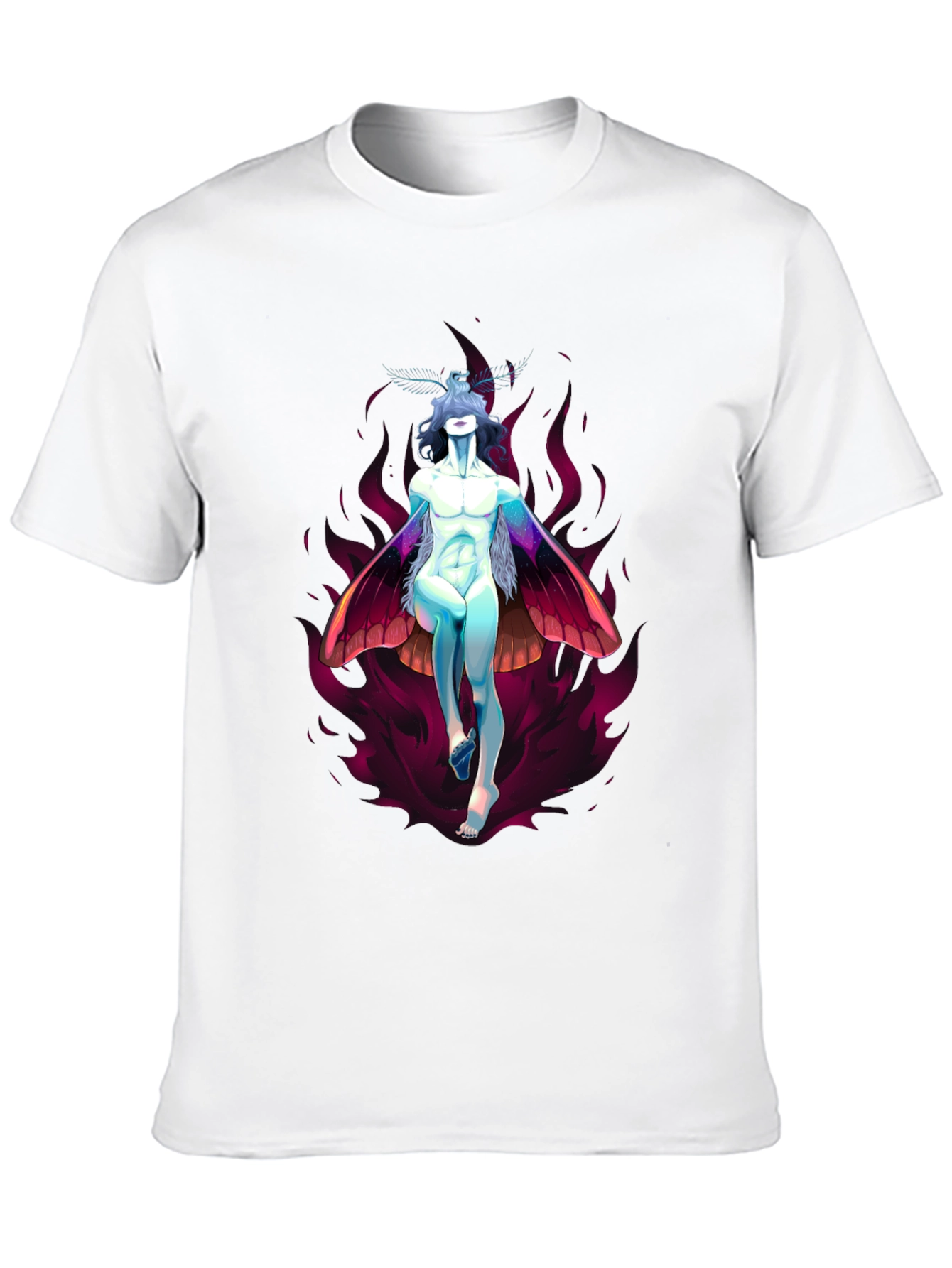 Black Mothman Inspired Graphic Tee view 10