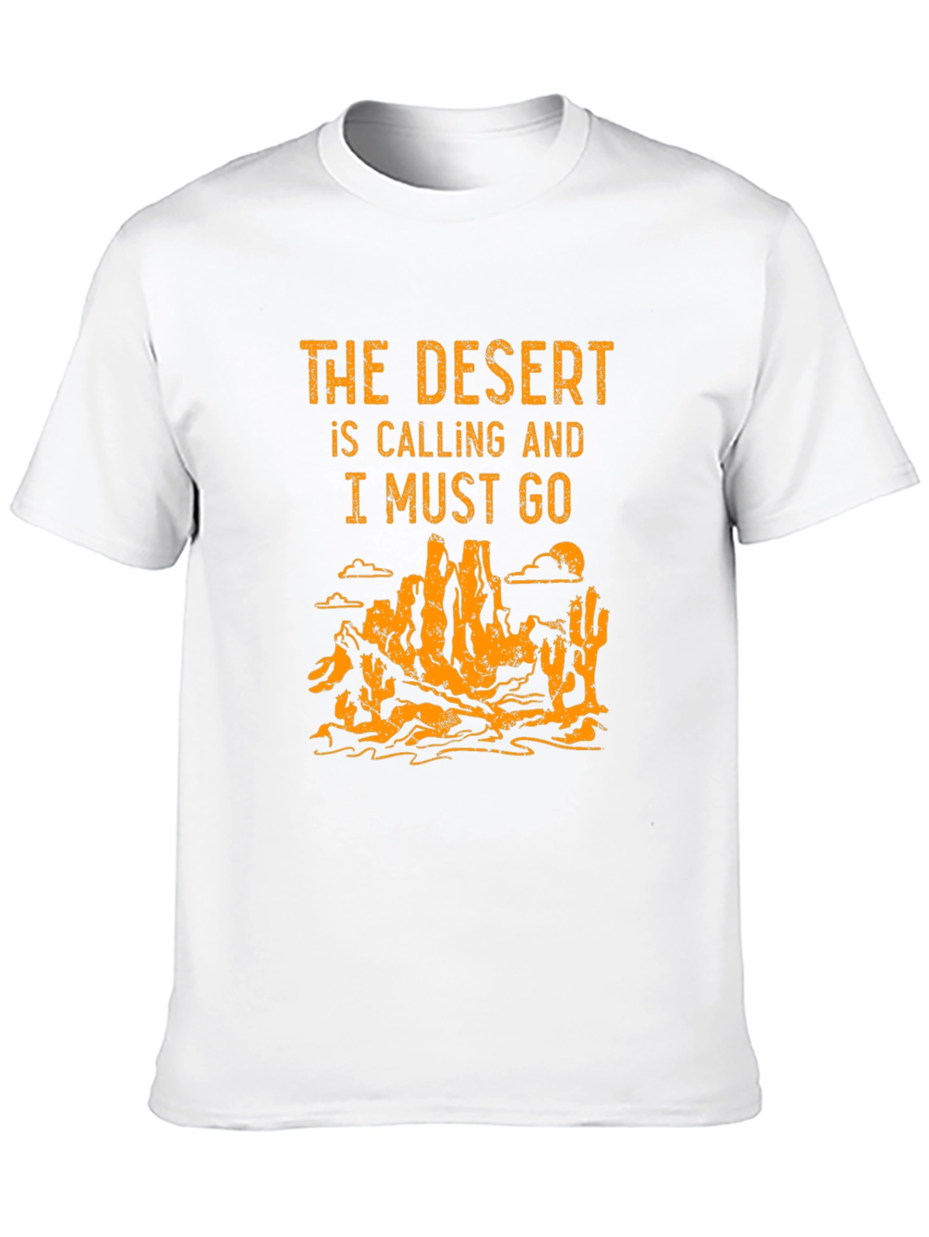 Black Desert Calling Graphic Tee - Black Cotton T-Shirt view 10