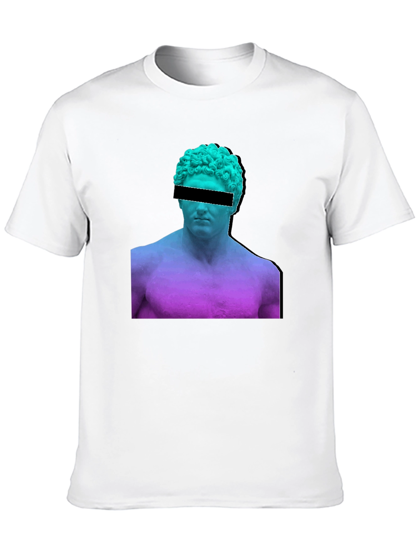 Black Modern Art Black T-Shirt - Greek Statue Design view 10