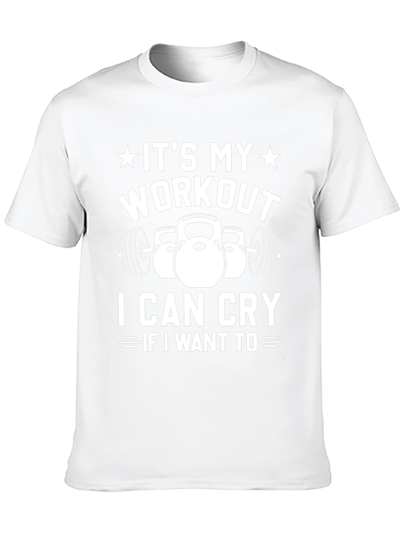 Black It's My Workout I Can Cry If I Want To T-Shirt view 10