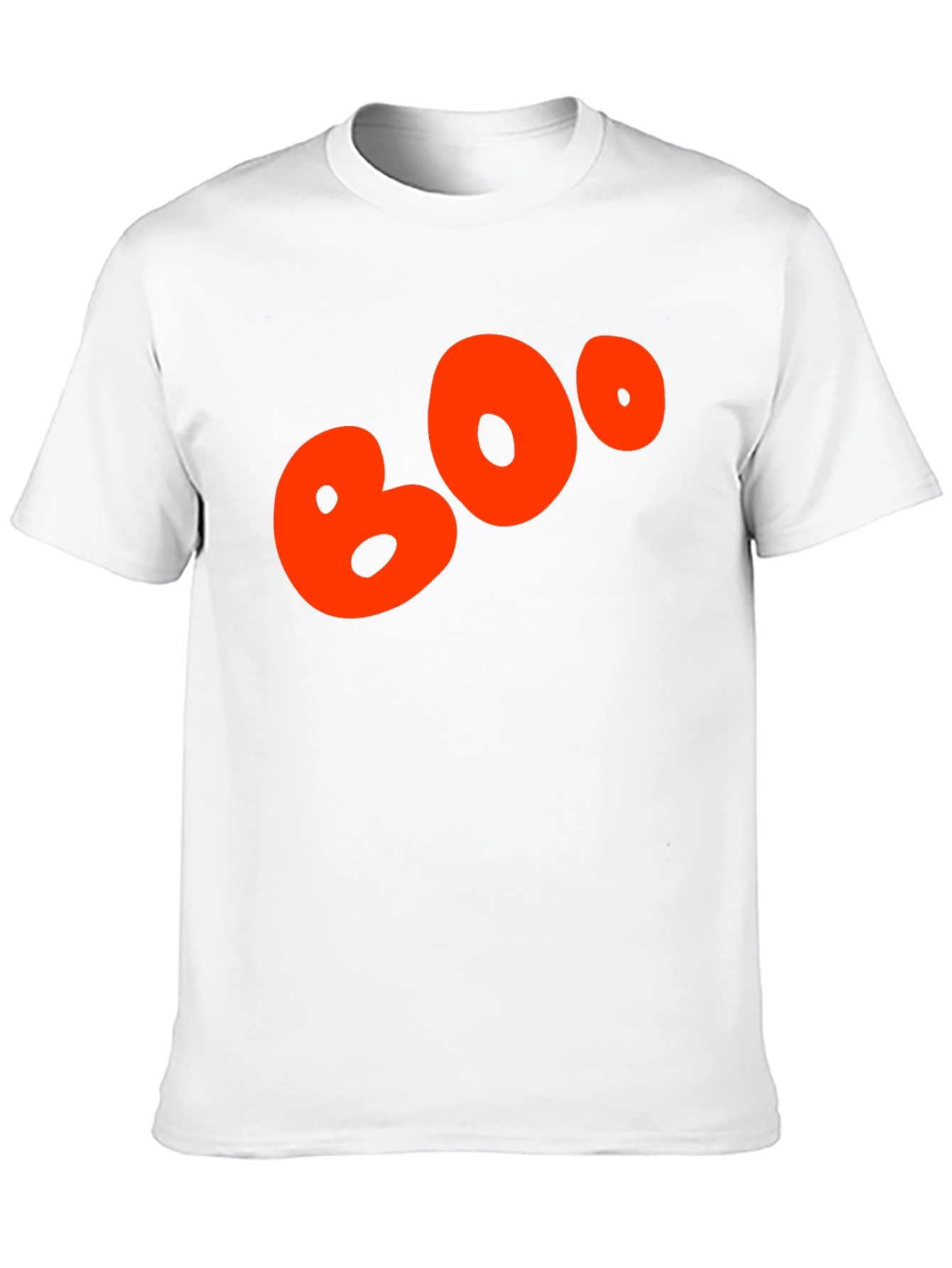 Black Boo Halloween Graphic Tee - Black Cotton Blend view 10