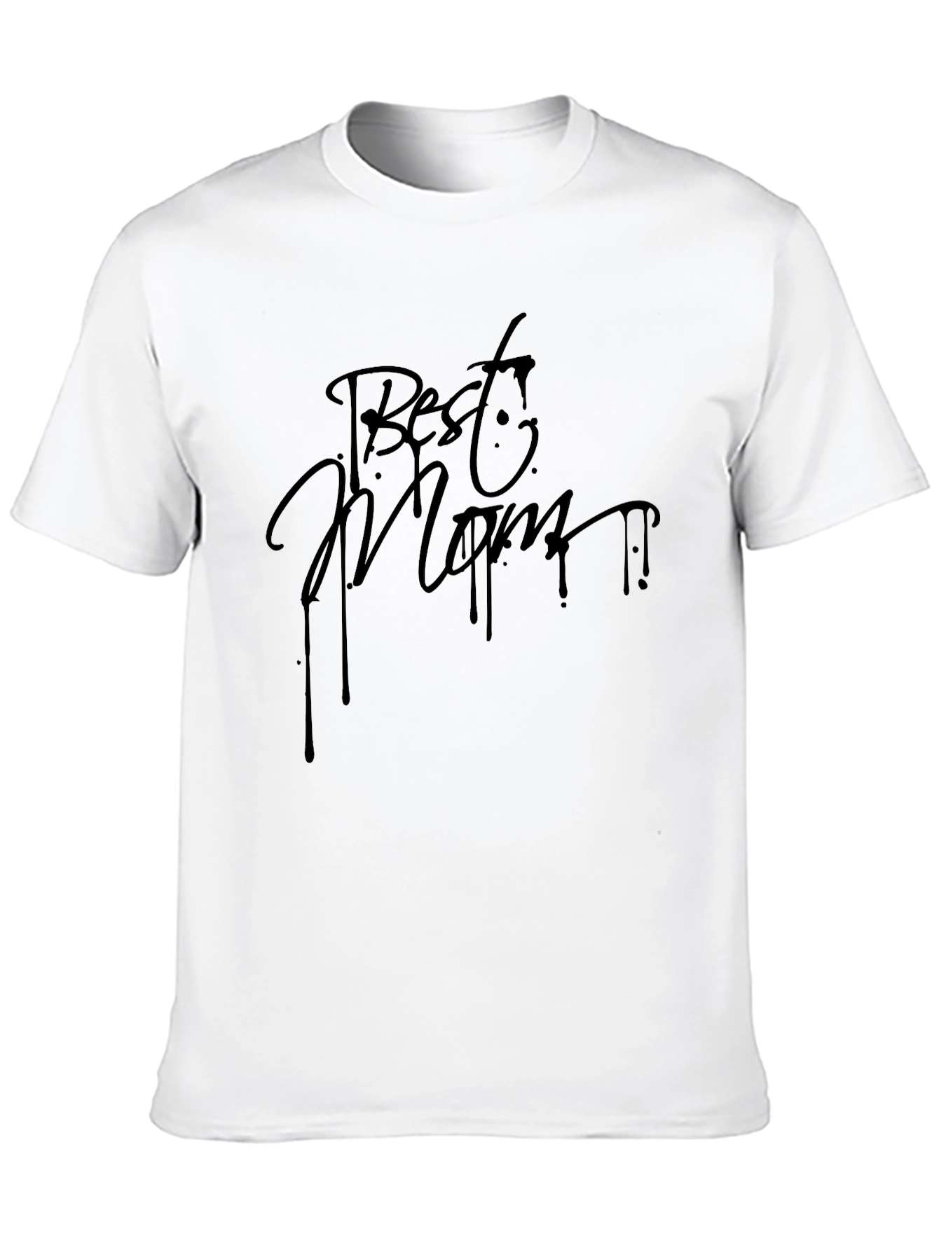 Black Best Mom T-Shirt - Black view 10