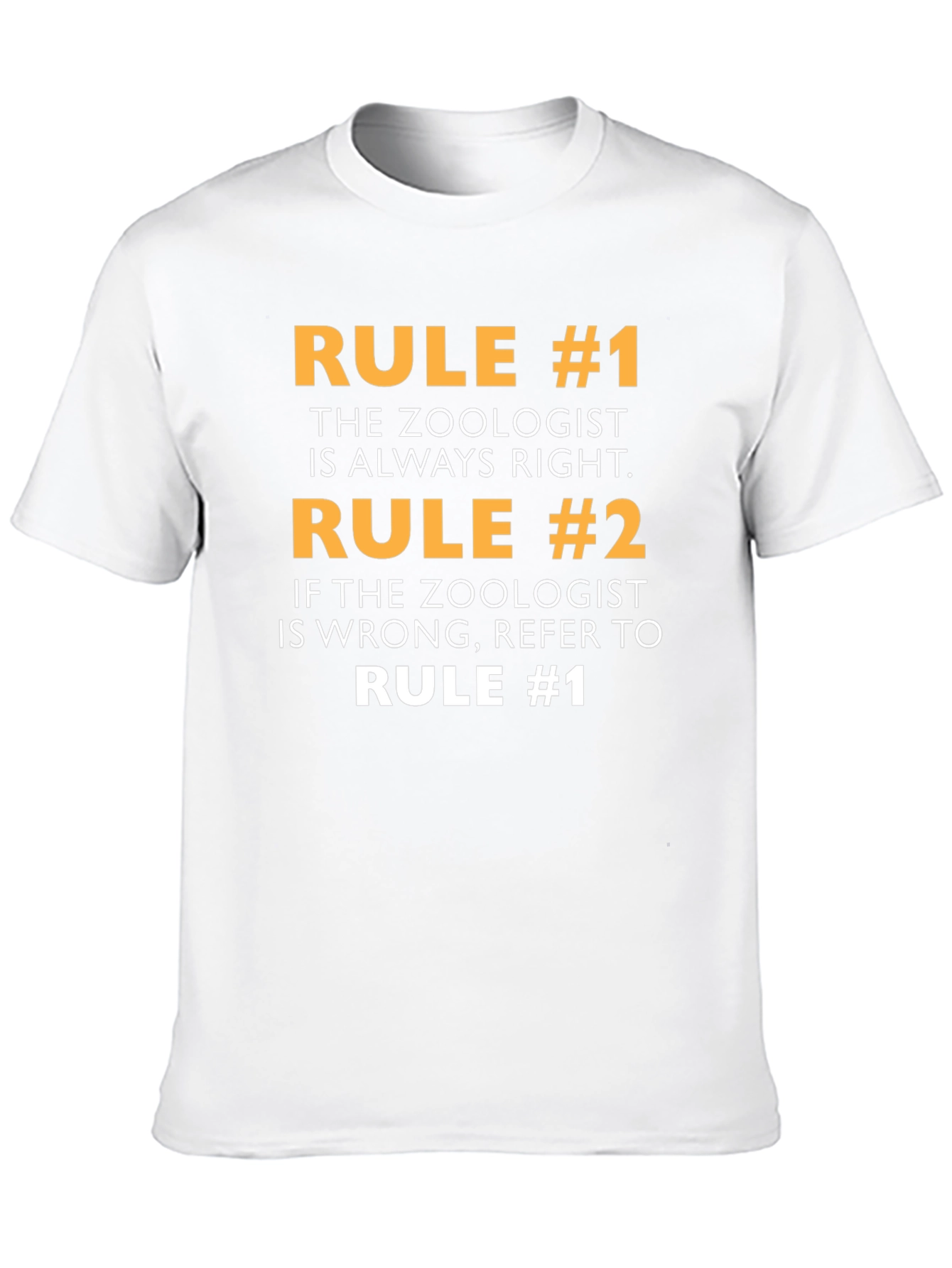 Black Zoologist Rule T-Shirt - Always Right Funny Tee view 10