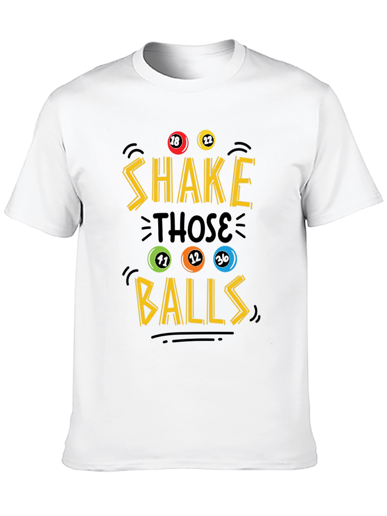 Black Shake Those Balls Graphic Tee - Novelty T-Shirt view 10