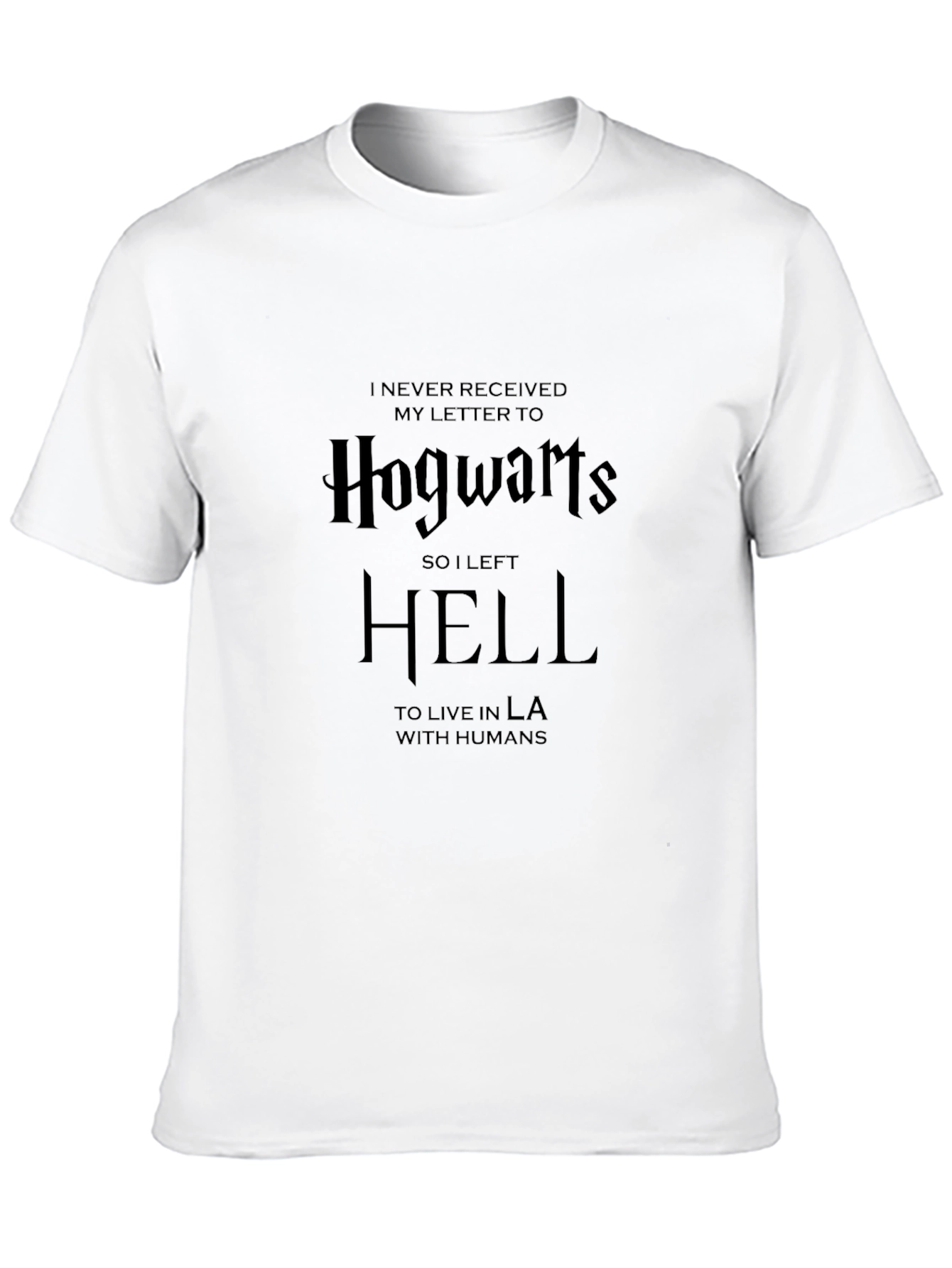 Black Hogwarts/Hell T-Shirt - Funny Graphic Tee view 10