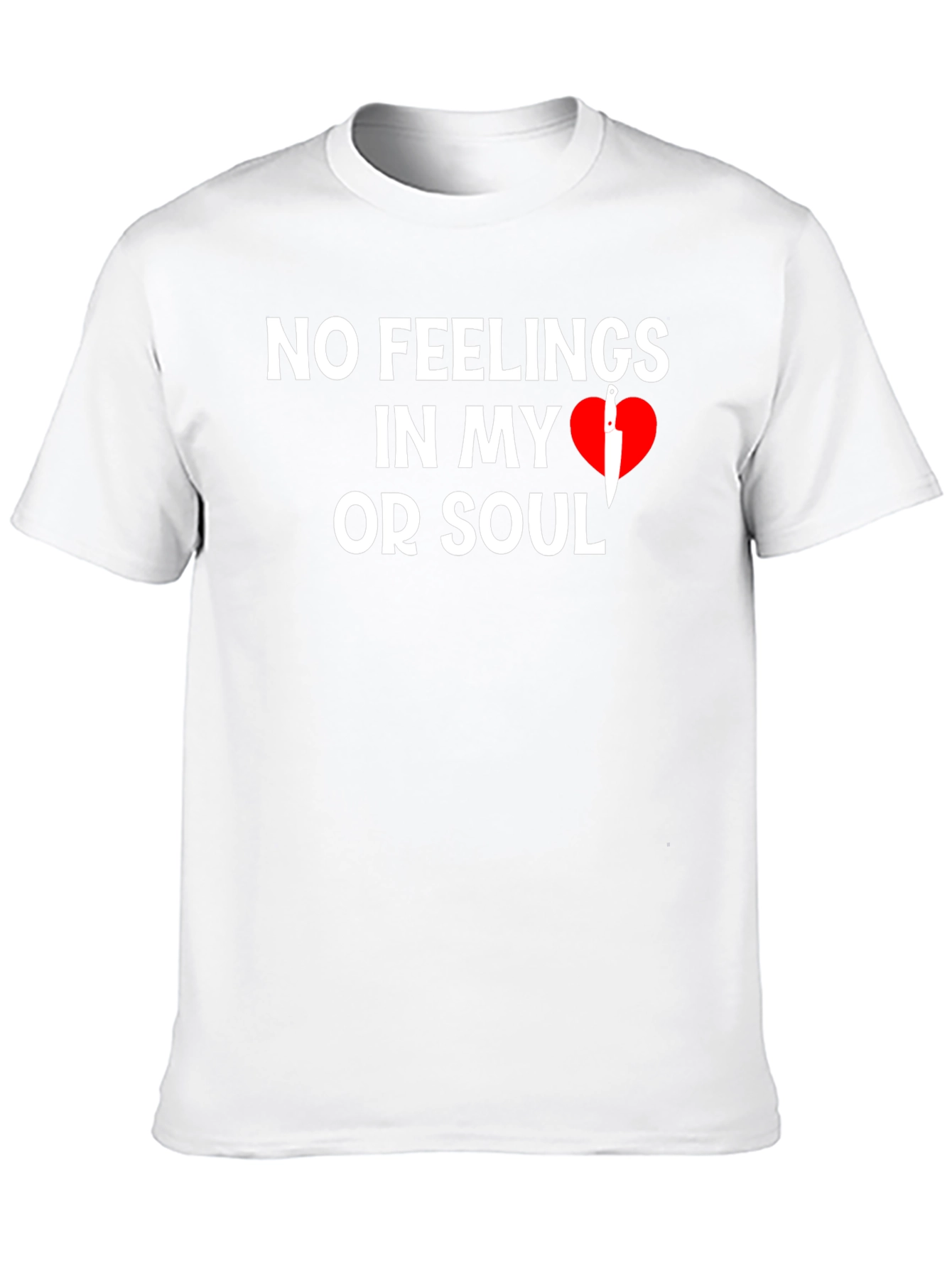 Black No Feelings T-Shirt view 10