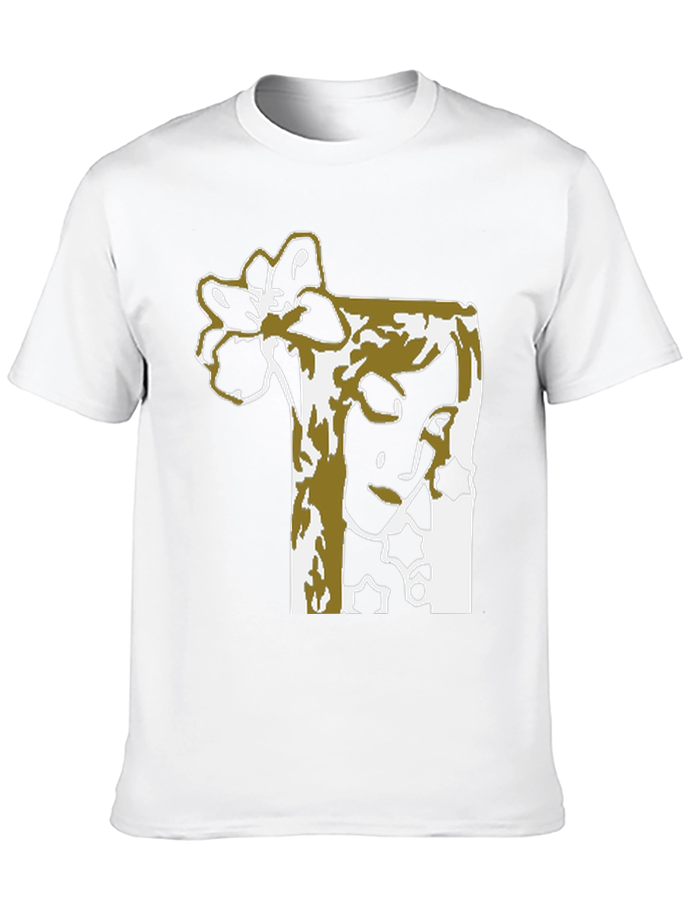 Black Abstract Floral Graphic Tee - Black Unisex view 10