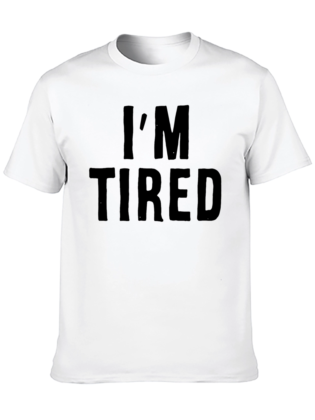 Black I'm Tired Graphic T-Shirt - Casual Wear view 10