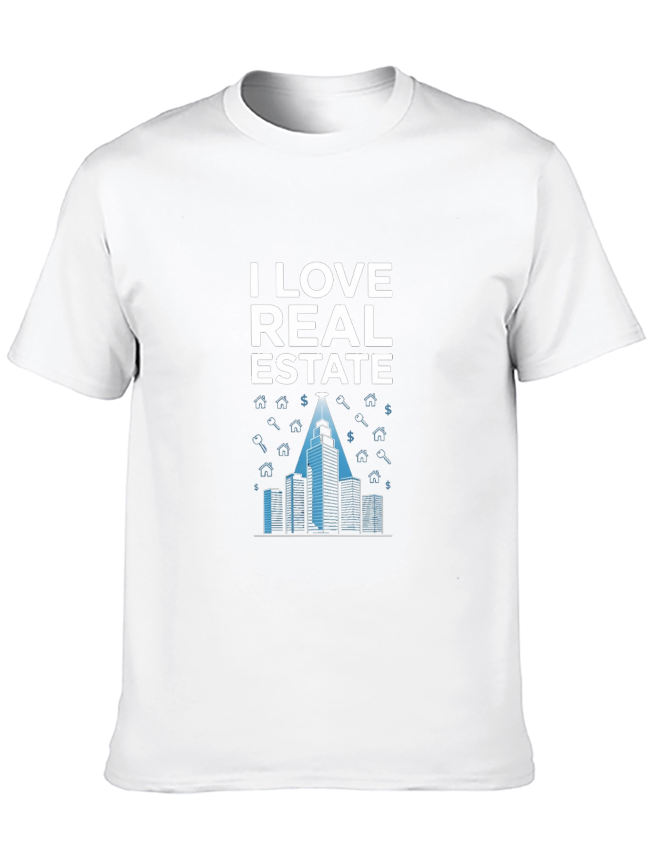 Black I Love Real Estate T-Shirt - Modern Building Design view 10