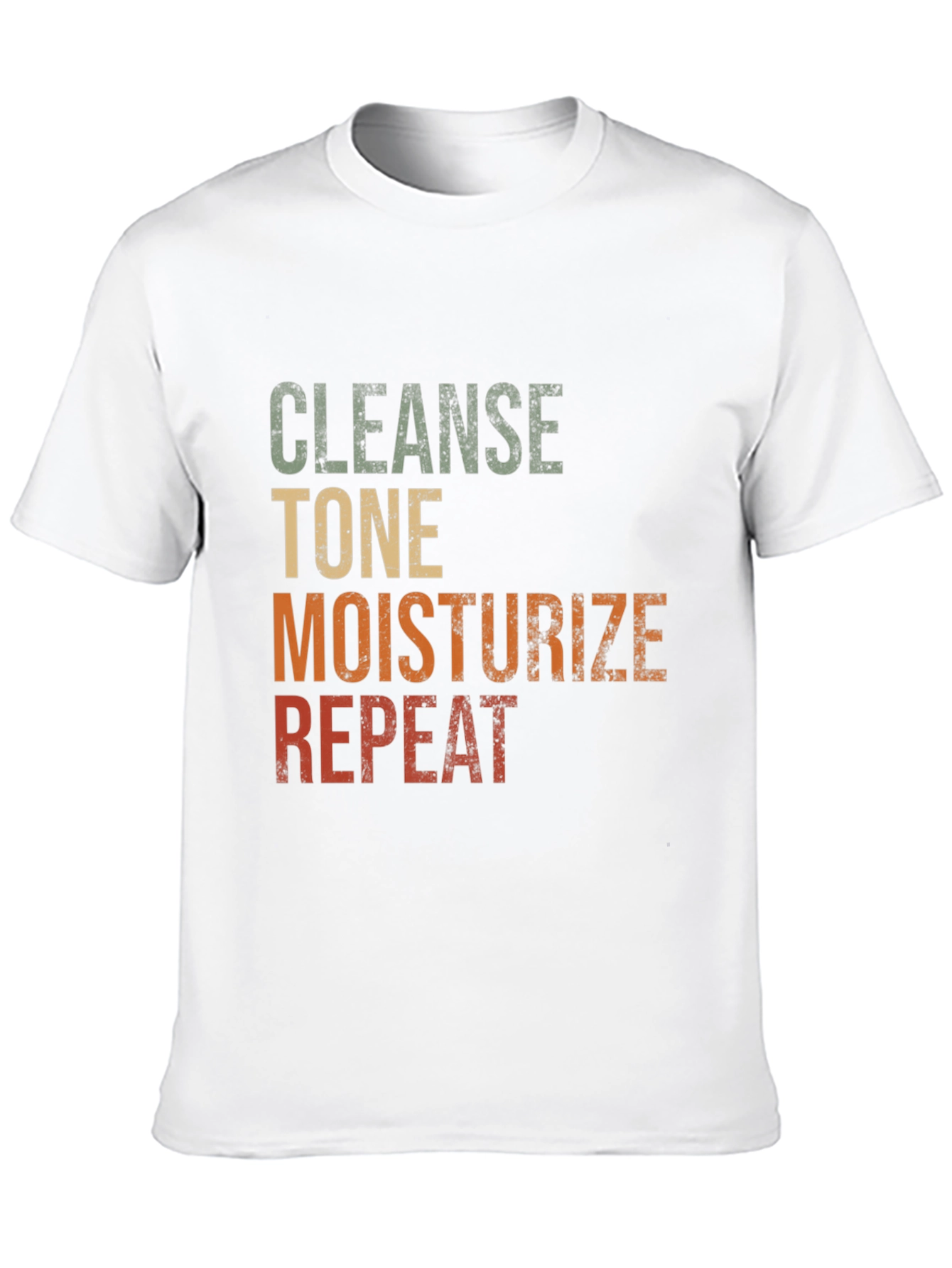 Black Cleanse Tone Moisturize Repeat Graphic T-Shirt view 10
