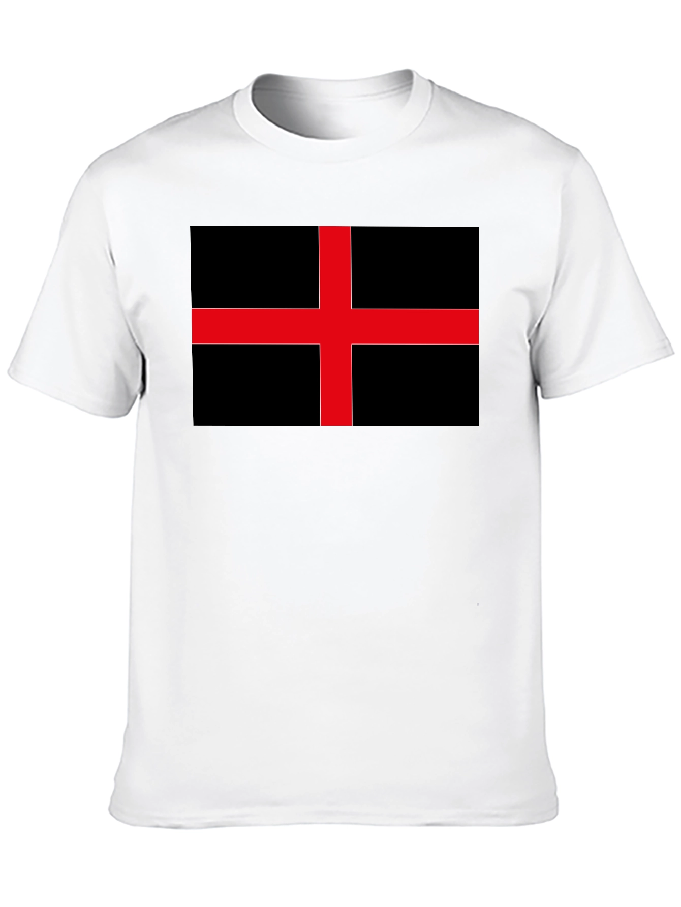 Black Black Flag Red Cross Graphic Tee view 10