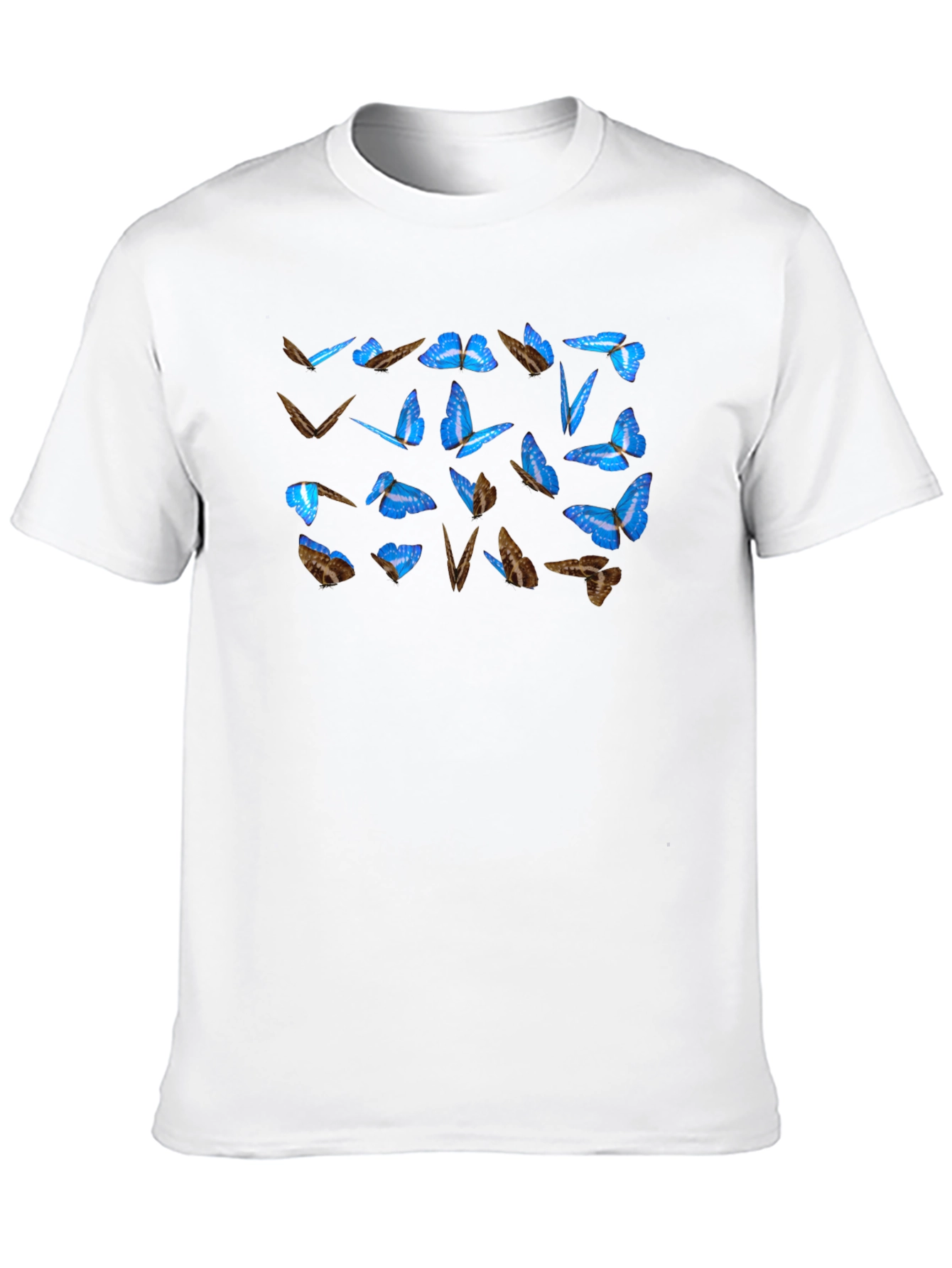 Black Butterfly Graphic Tee - Men's Black T-Shirt view 10