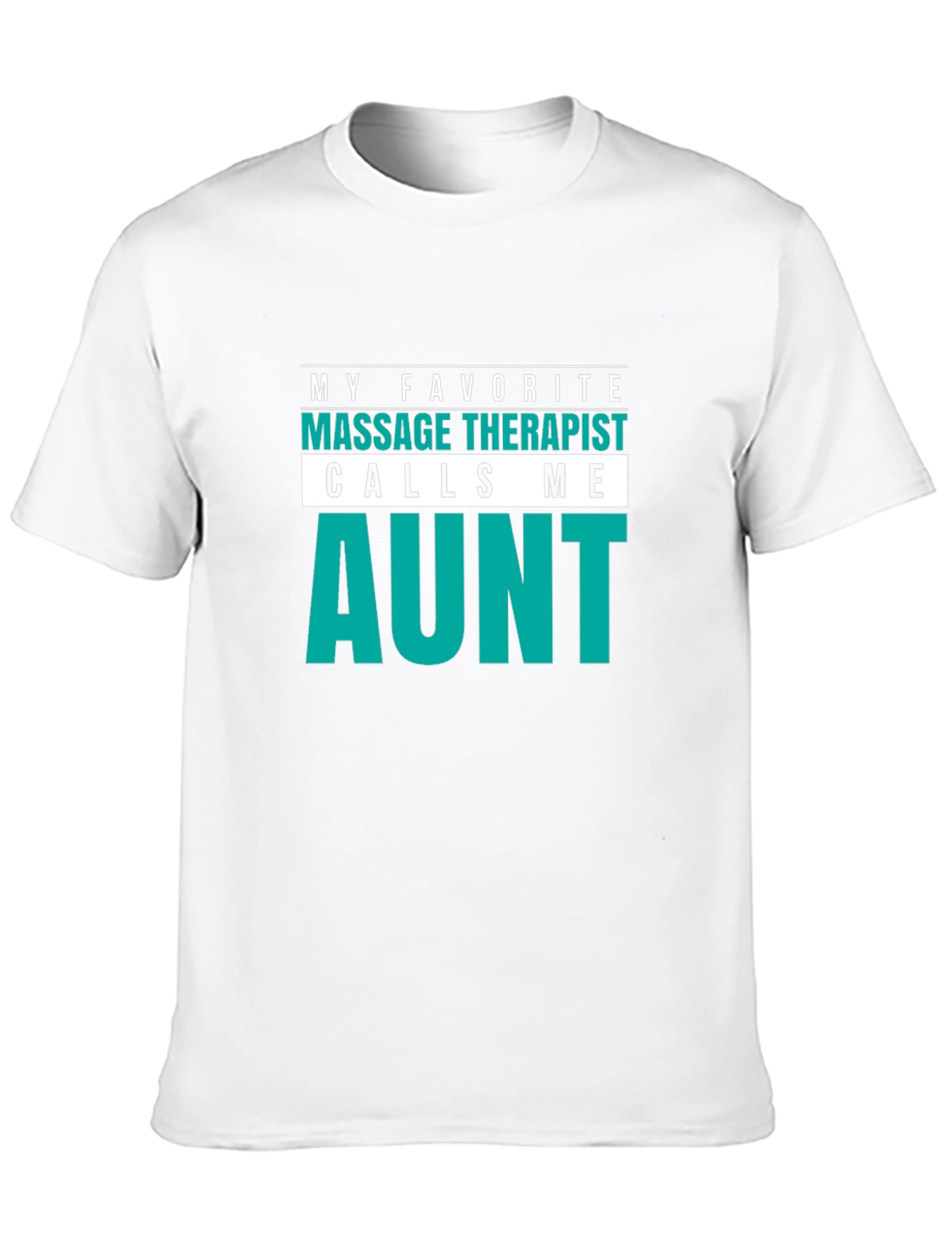 Black Massage Therapist Aunt T-Shirt - Novelty Gift Tee view 10