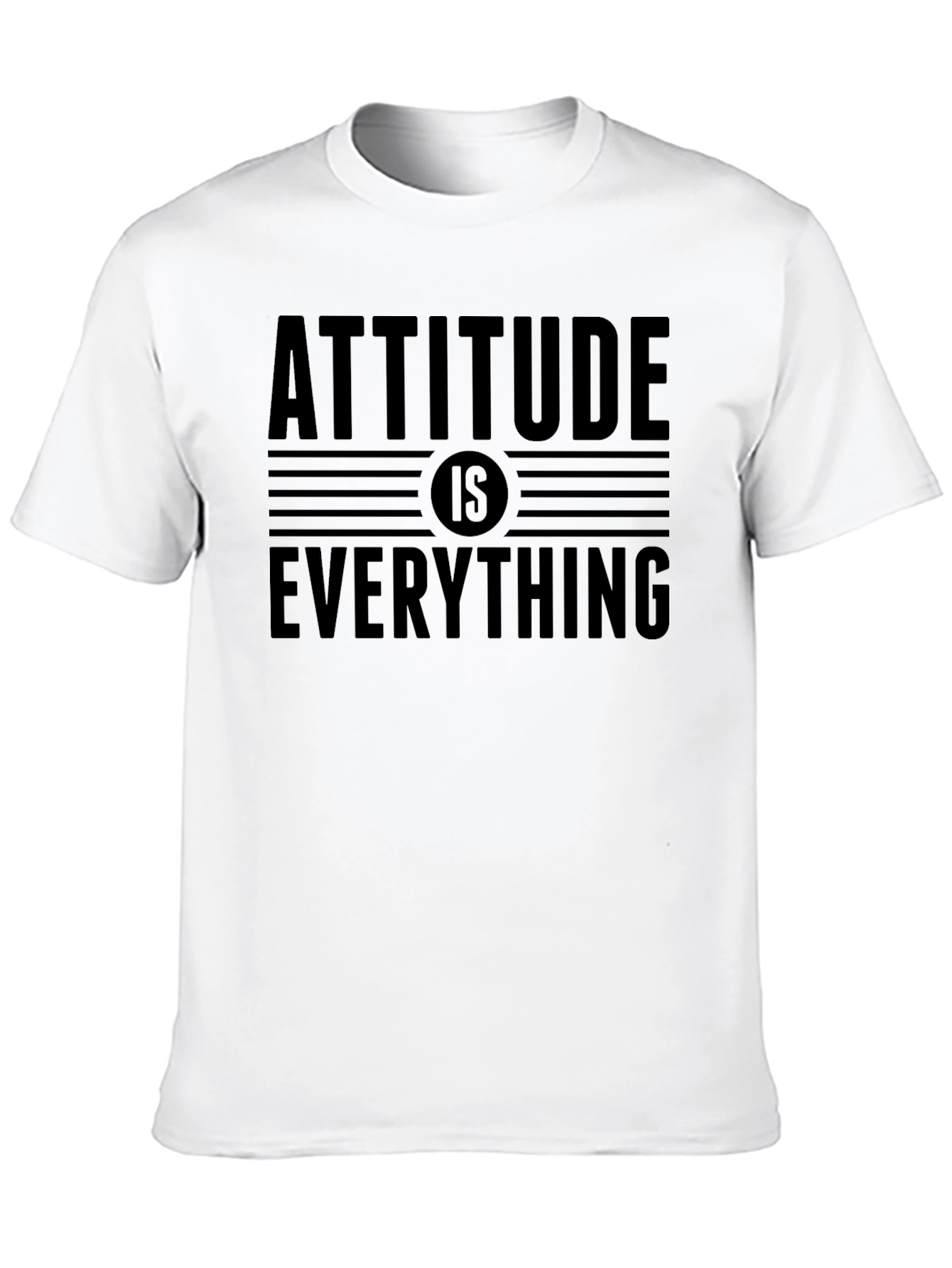 Black Attitude Is Everything Black Graphic Tee view 10