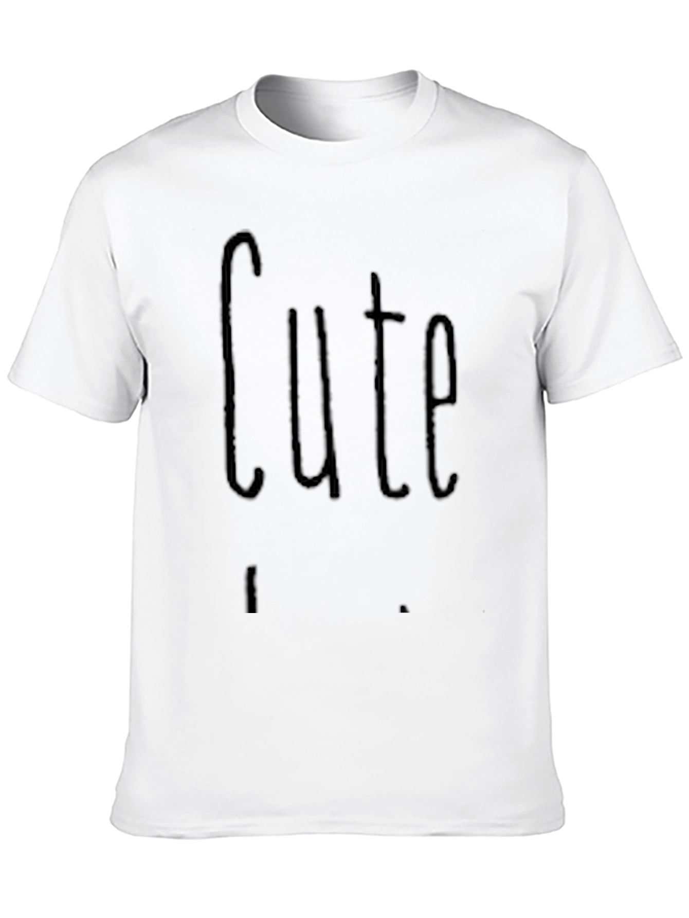Black Cute Graphic Black T-Shirt Casual Wear view 10