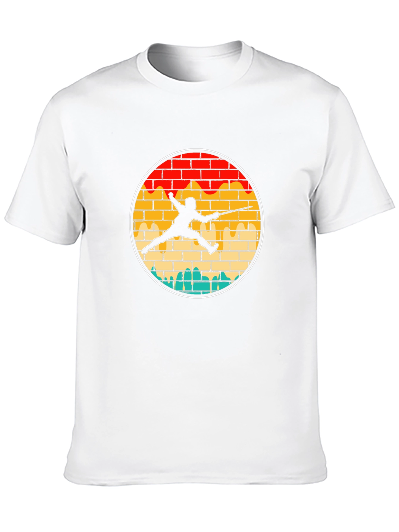 Black Fencing Silhouette Graphic Tee - Black view 10