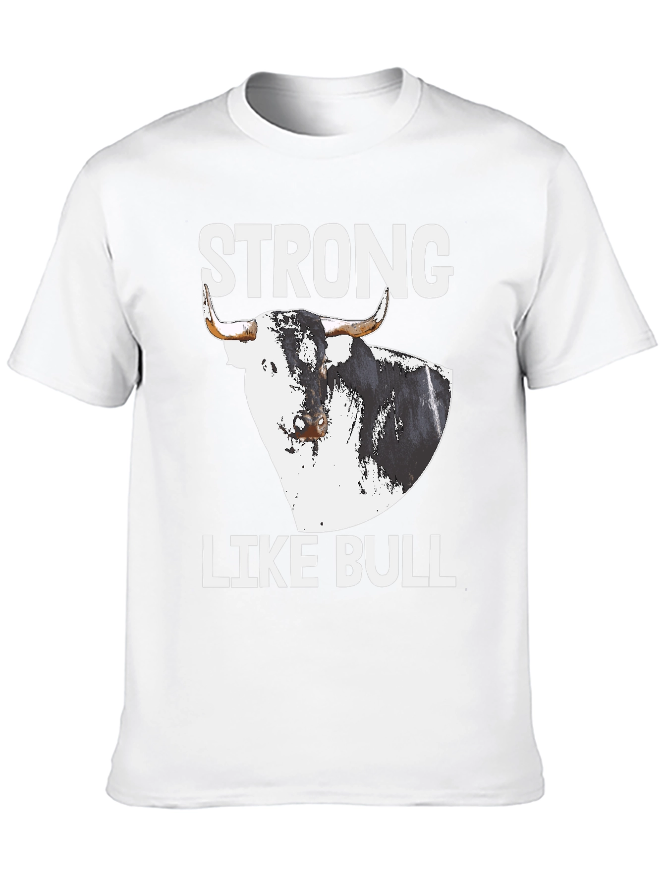 Black Strong Like Bull Graphic Tee view 10