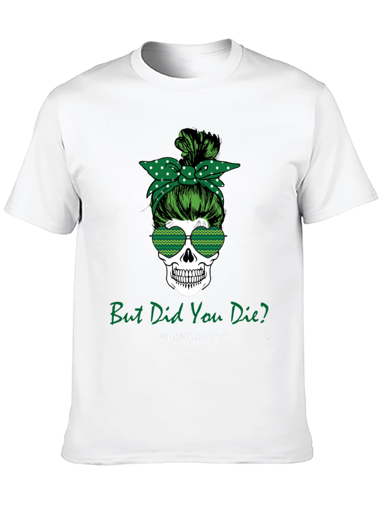 Black But Did You Die? Skull T-Shirt view 10
