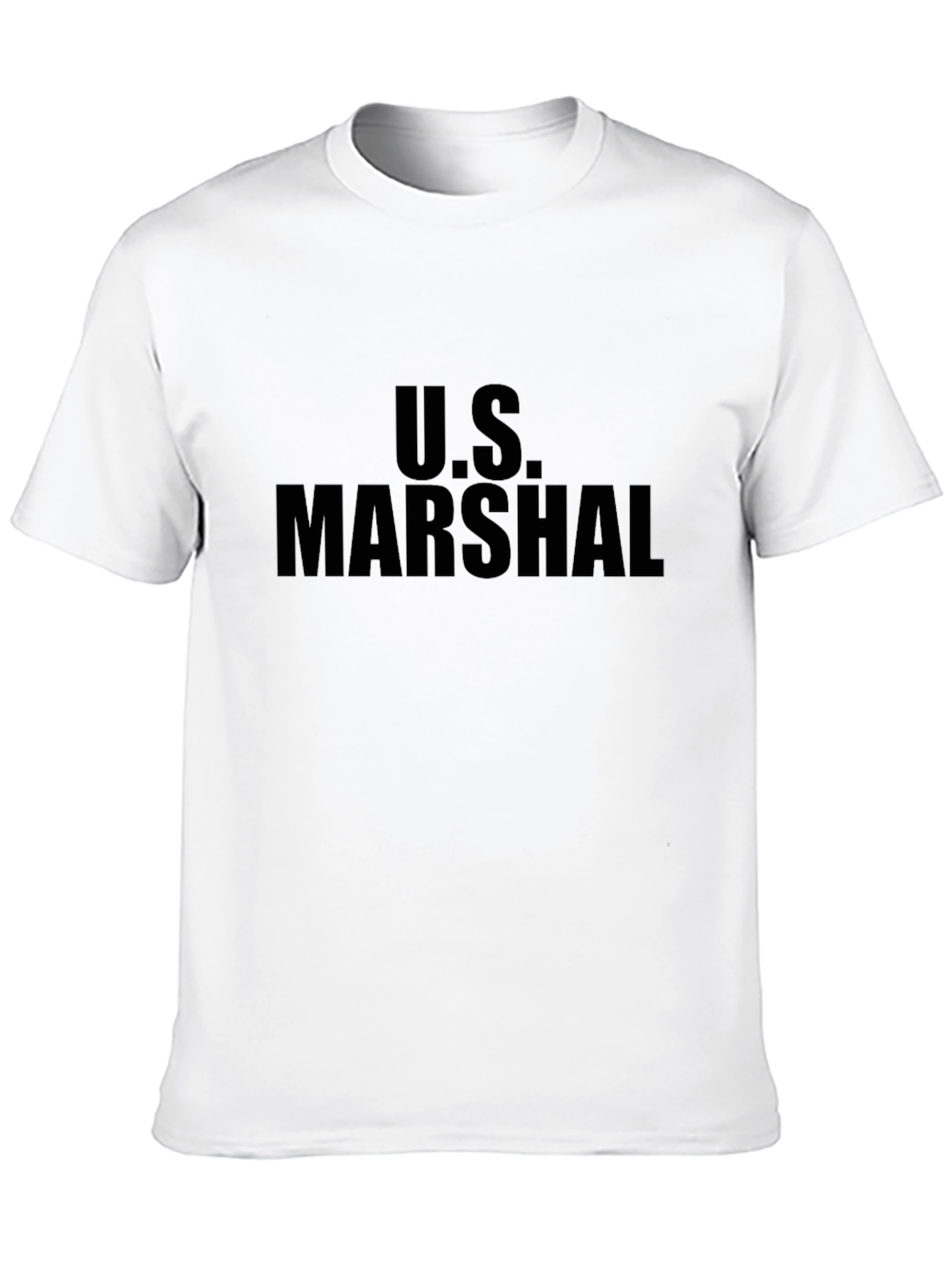 Black U.S. Marshal Black T-Shirt - Law Enforcement Inspired Tee view 10