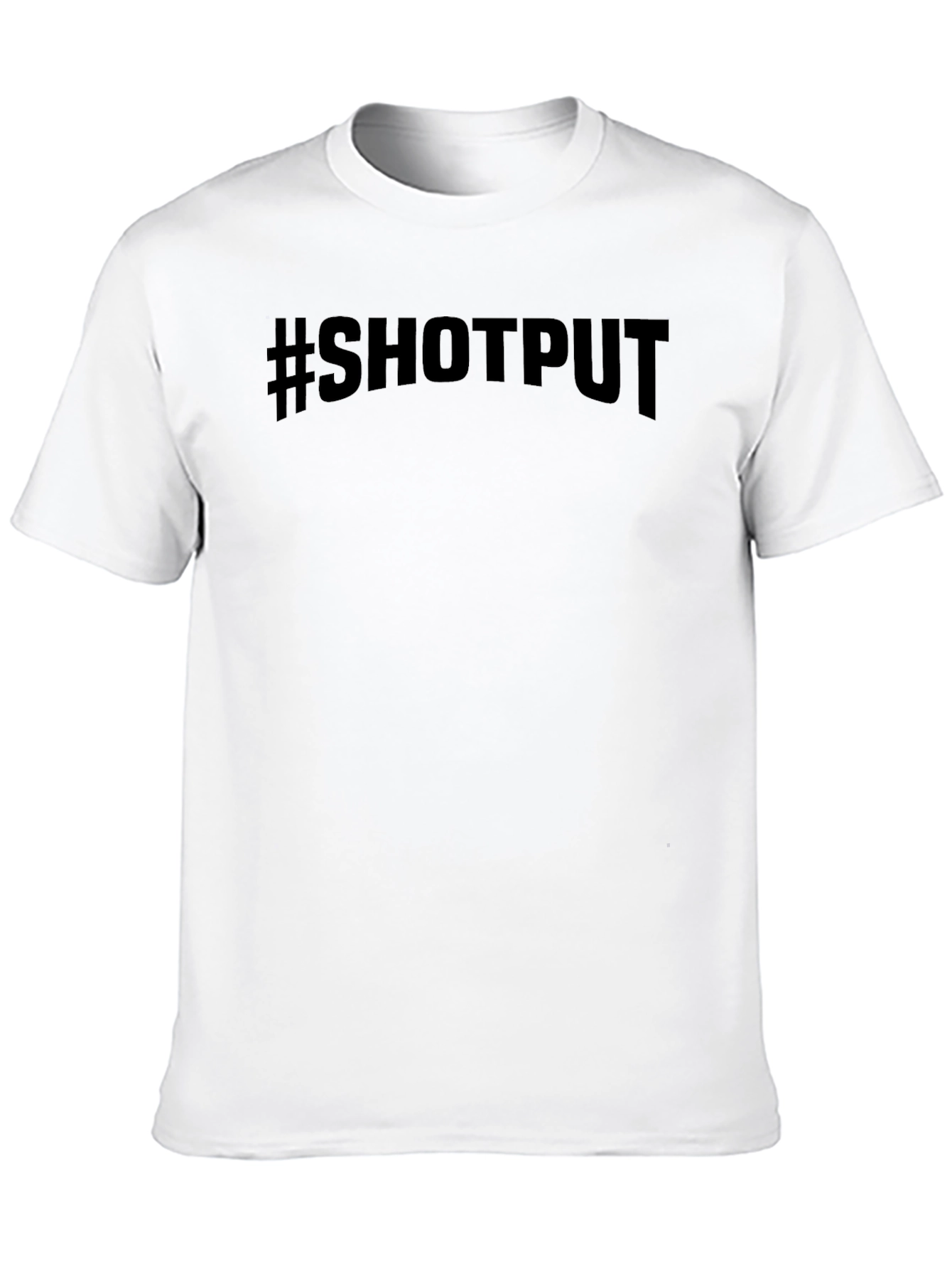 Black #SHOTPUT Black T-Shirt - Bold Sporty Tee view 10