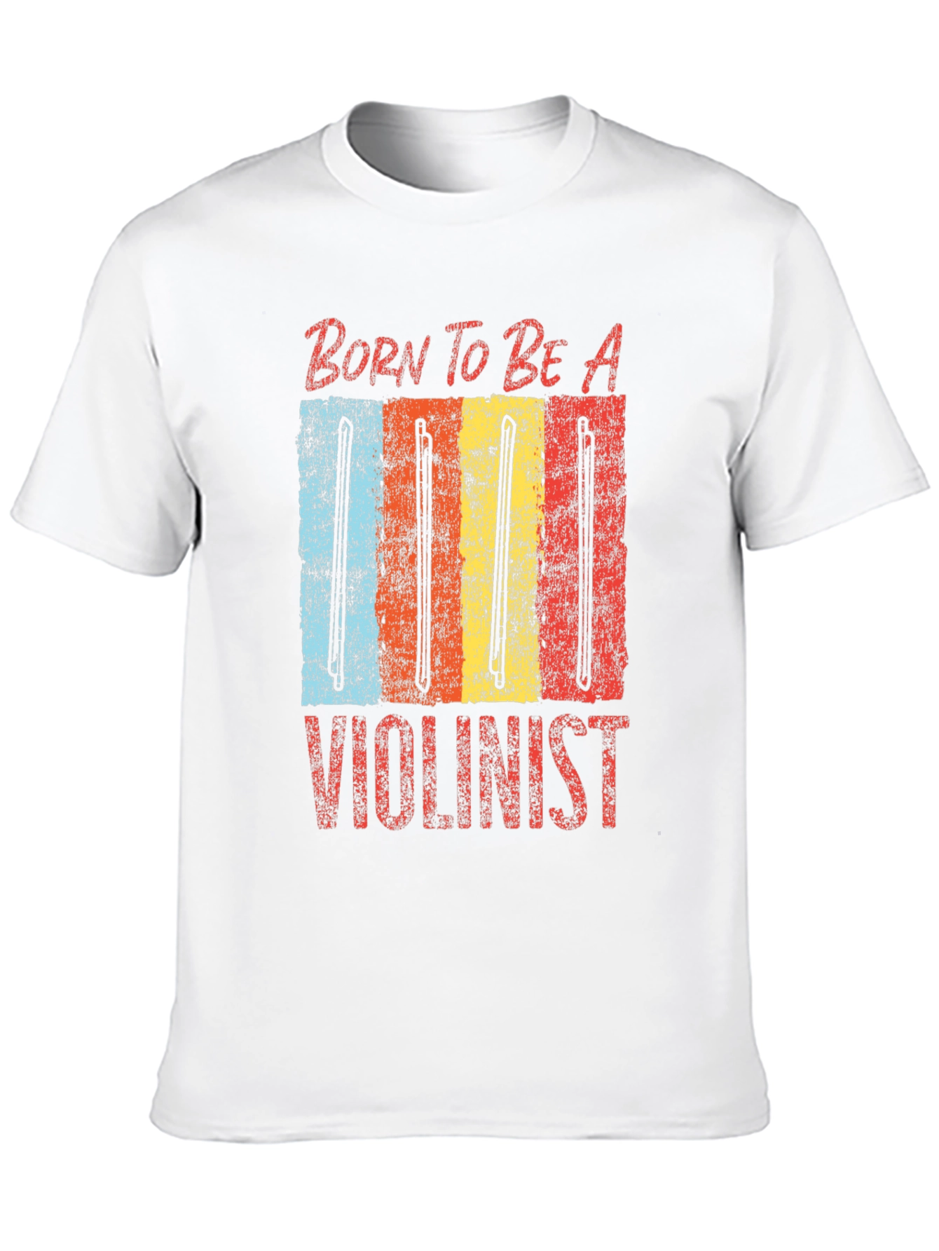 Black Born To Be A Violinist Graphic Tee view 10