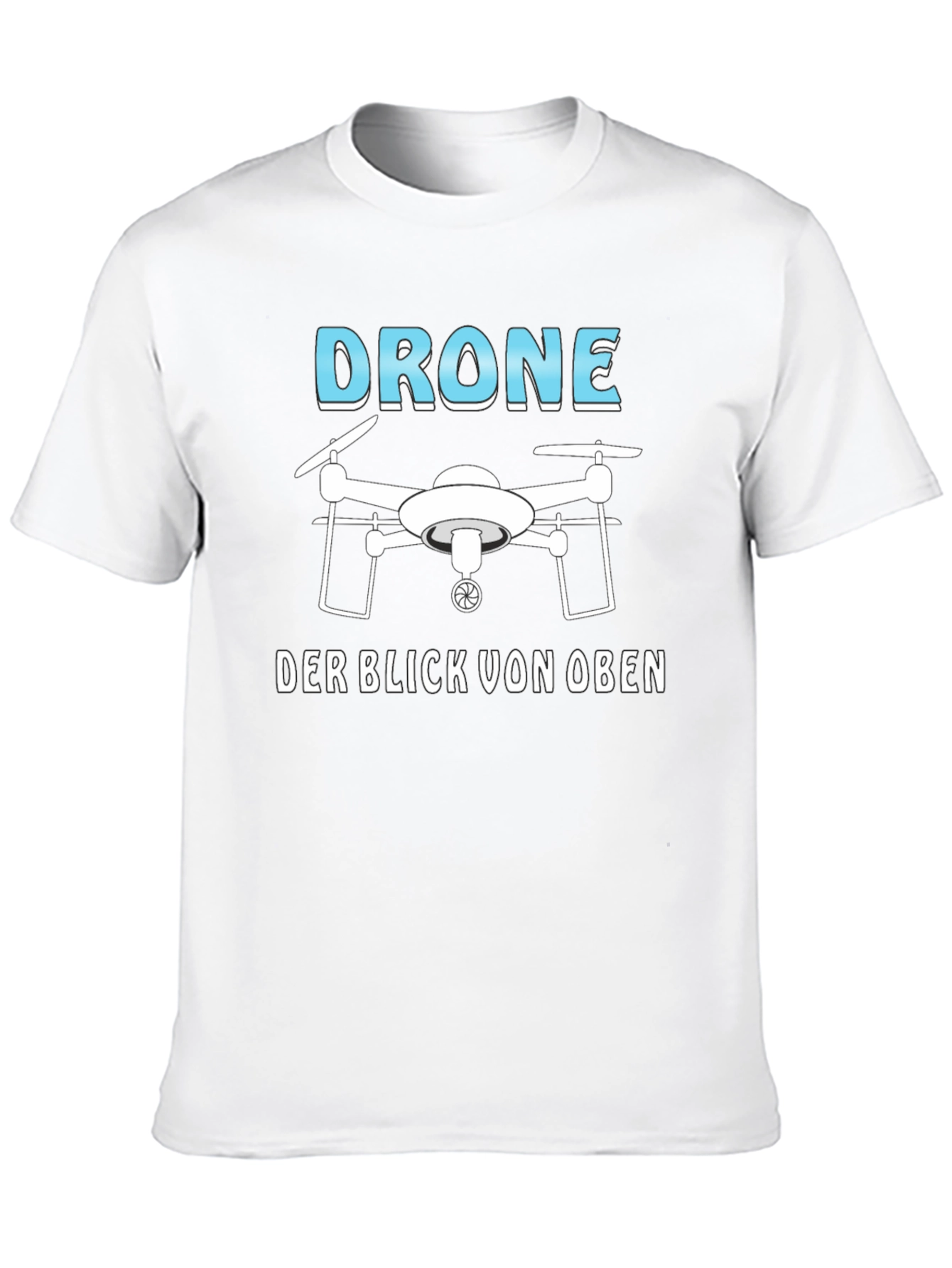 Black Drone T-Shirt - The View From Above view 10