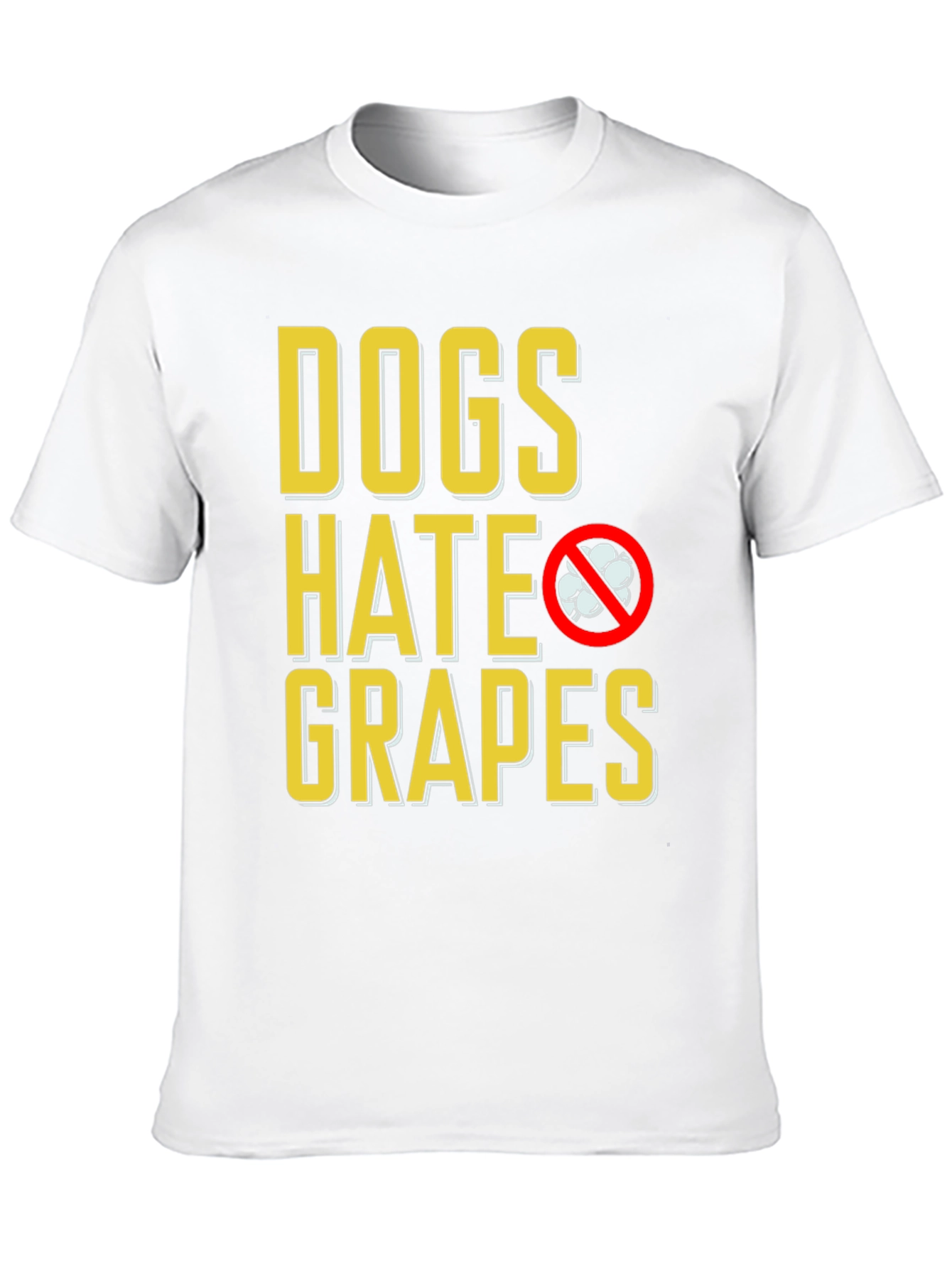 Black Dogs Hate Grapes T-Shirt - Funny Dog Lover Tee view 10