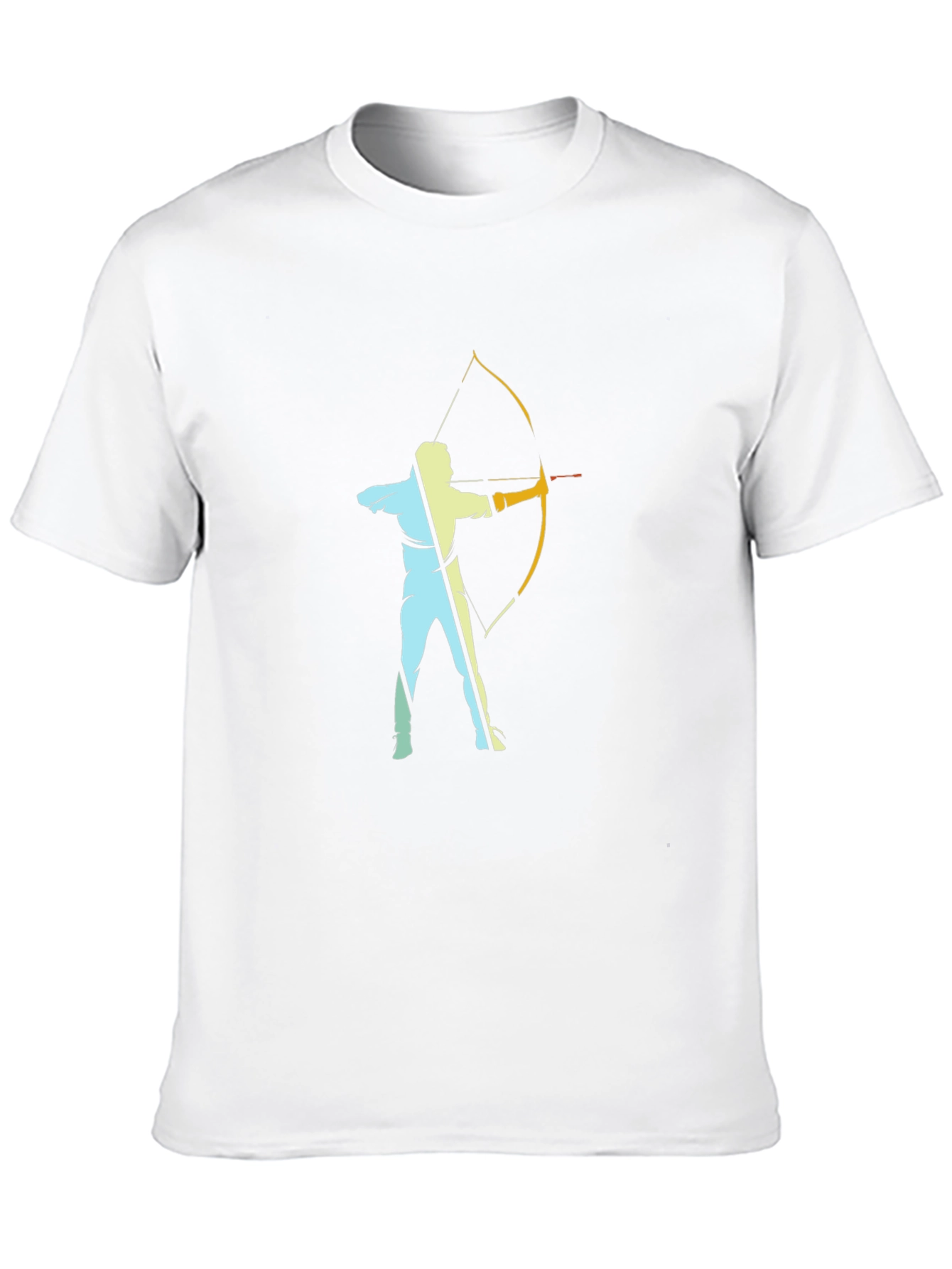 Black Archery Silhouette Black T-Shirt view 10