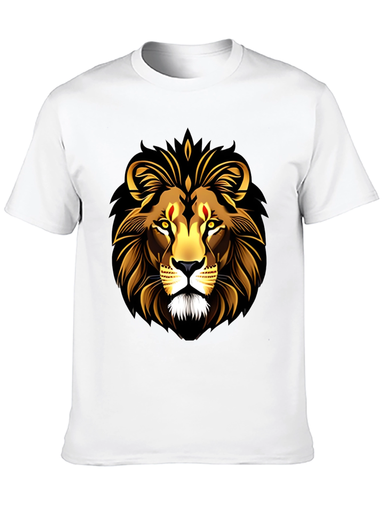 Black Lion Graphic Black T-Shirt view 10